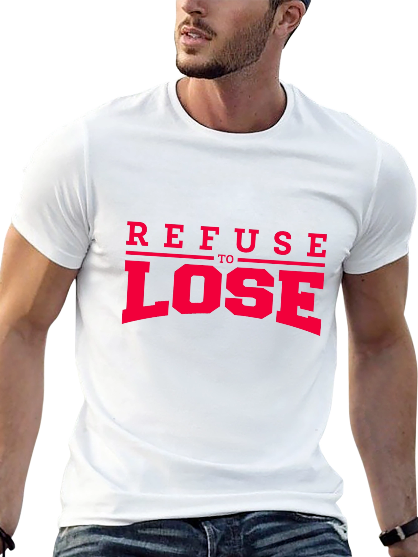 Refuse to Lose Graphic Tee - Bold Statement Shirt