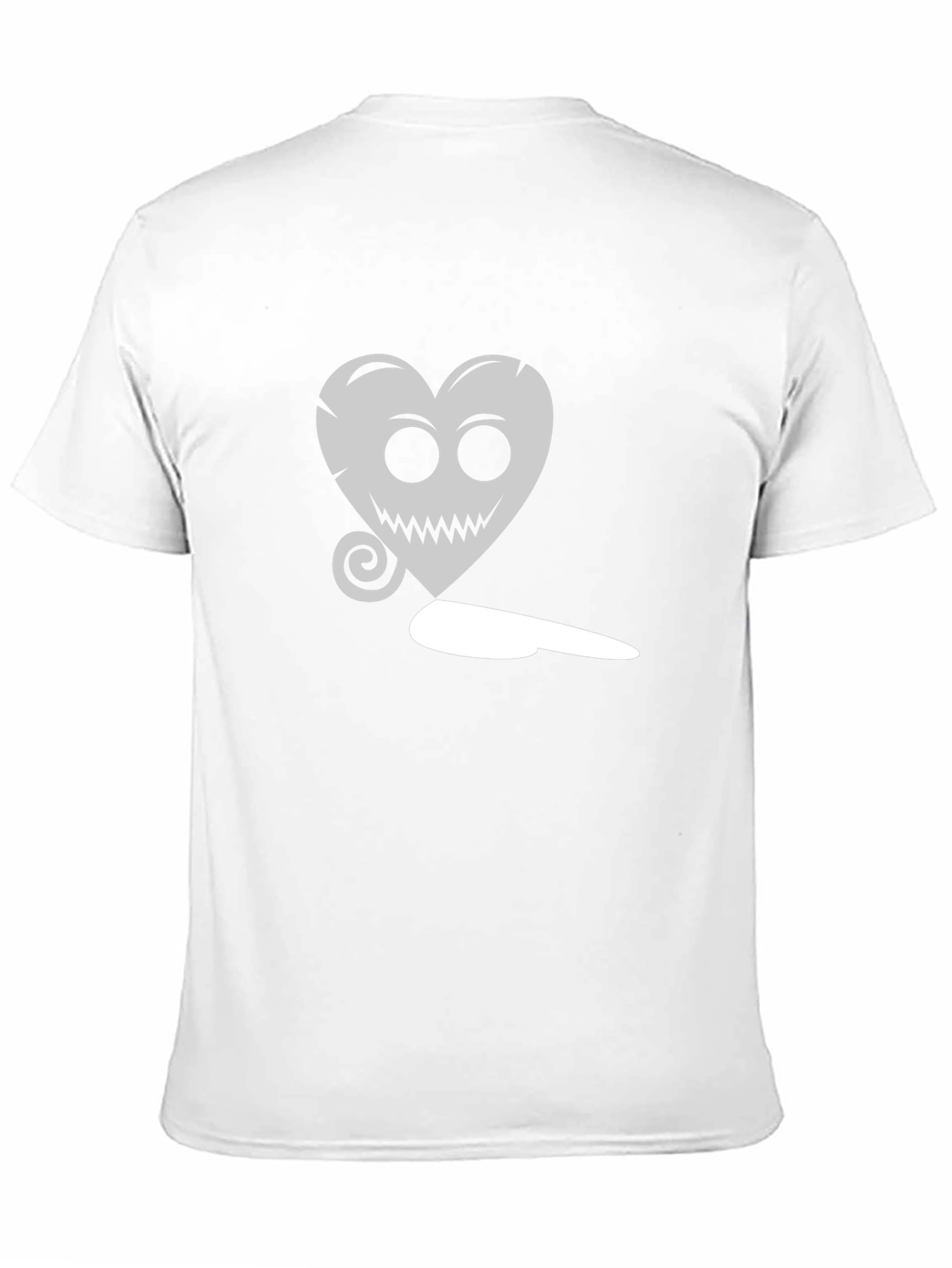 Creepy Heart & Dagger Graphic Black T-Shirt