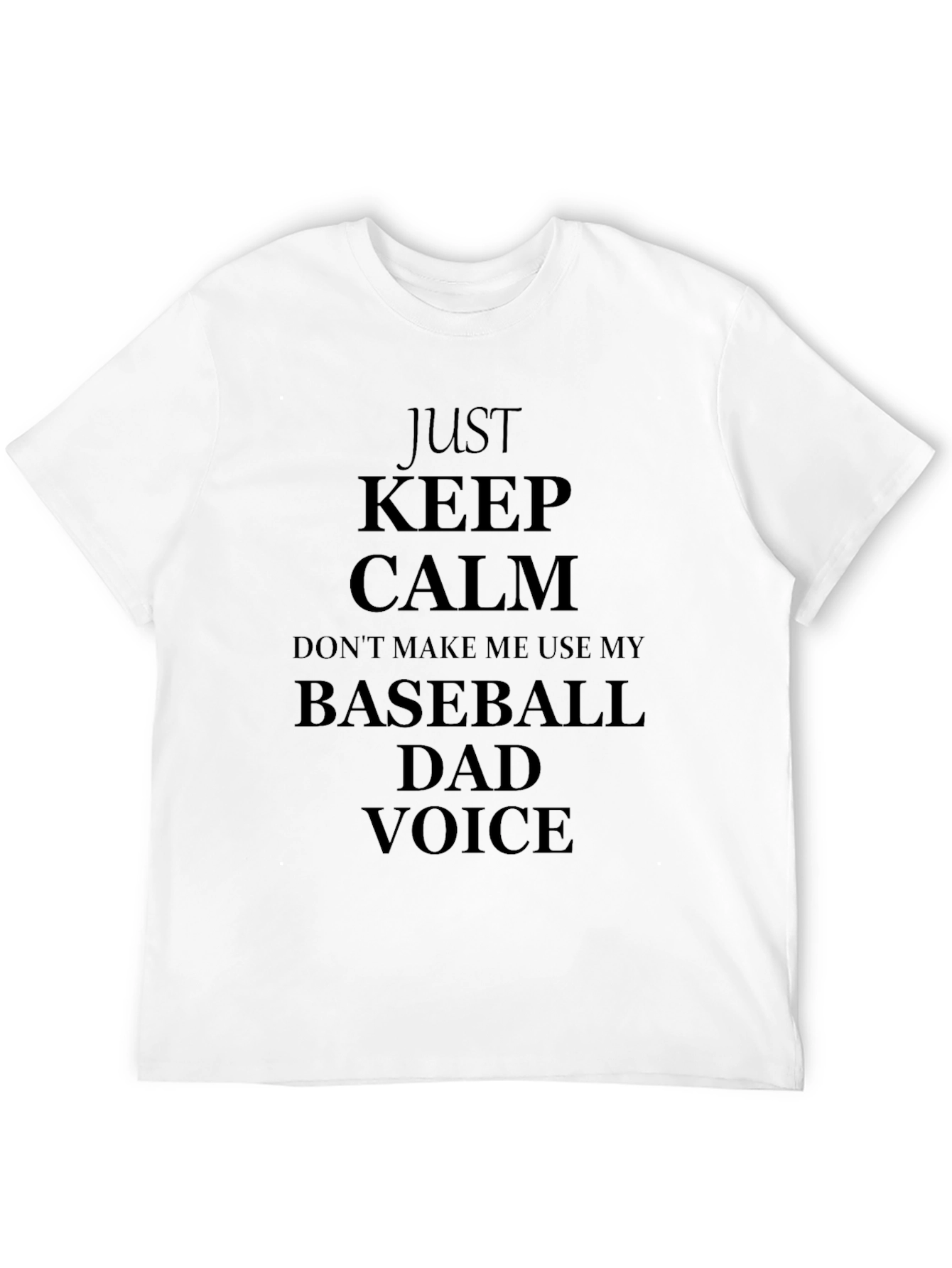 Baseball Dad Voice Graphic Tee - Humor T-Shirt