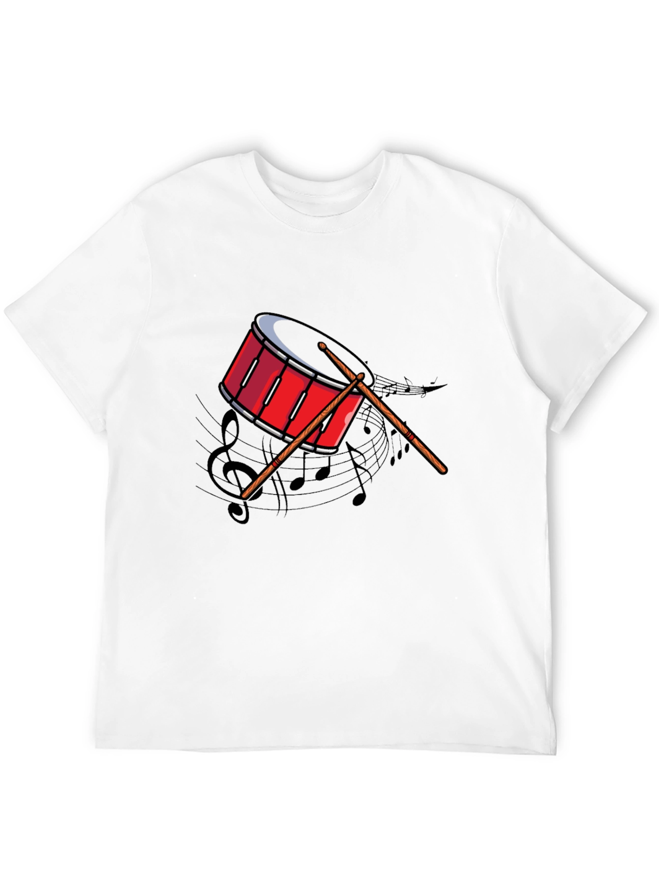 Drum Graphic Tee - Music Lovers T-Shirt