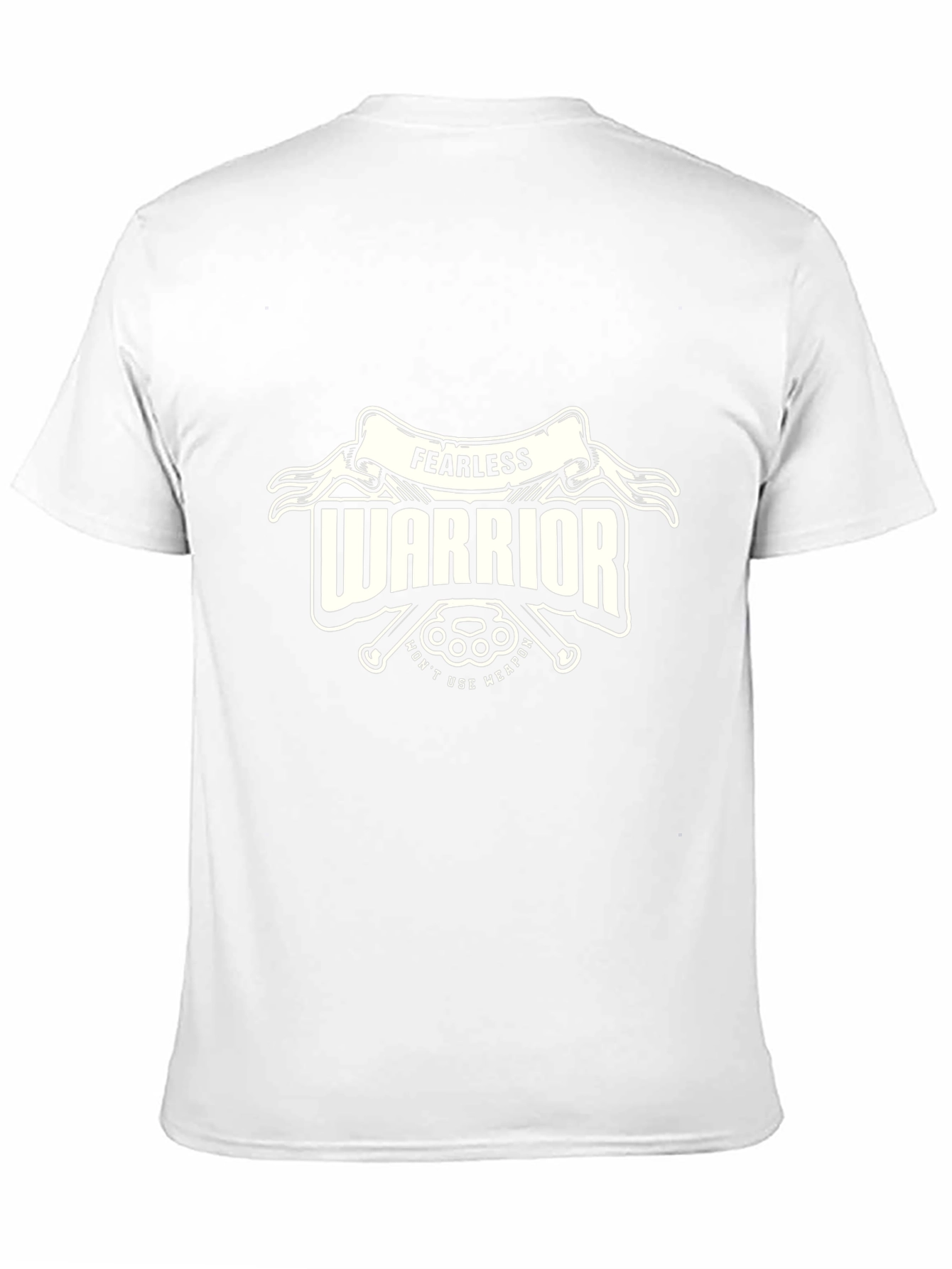 Fearless Warrior Graphic Tee - Black Cotton