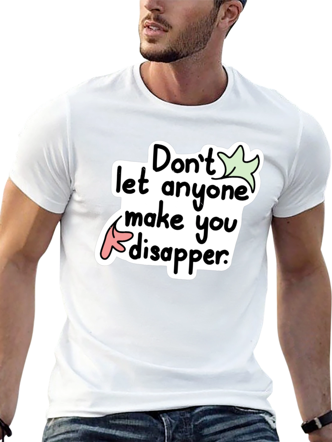 Dont Disappear Graphic Tee - Black