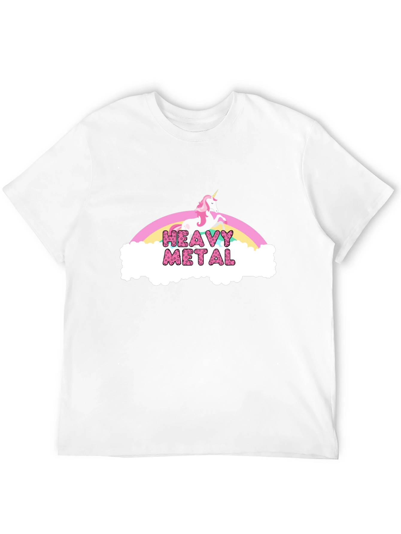 Heavy Metal Unicorn Rainbow T-Shirt