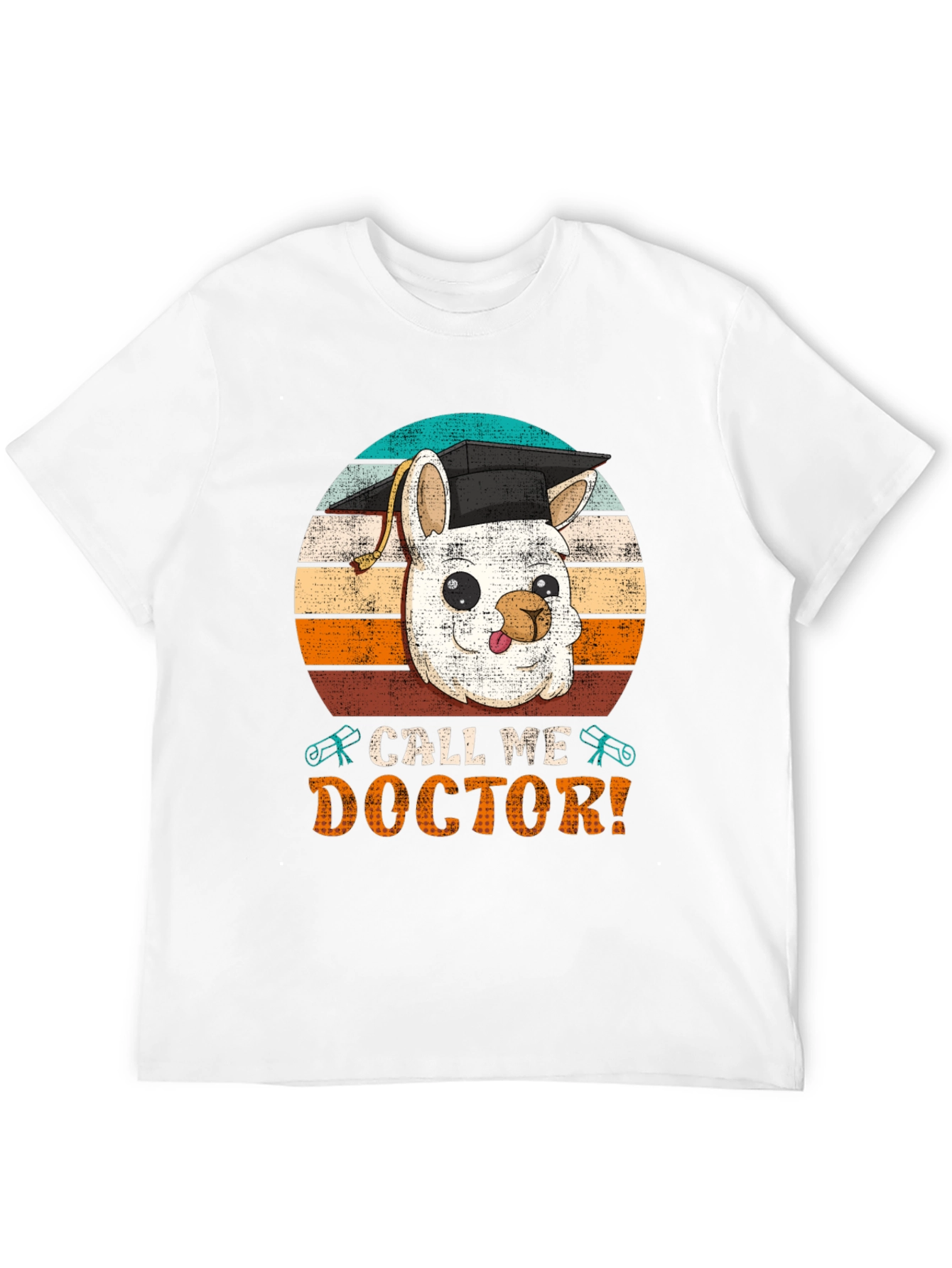 Call Me Doctor T-Shirt - Llama Graduation Tee