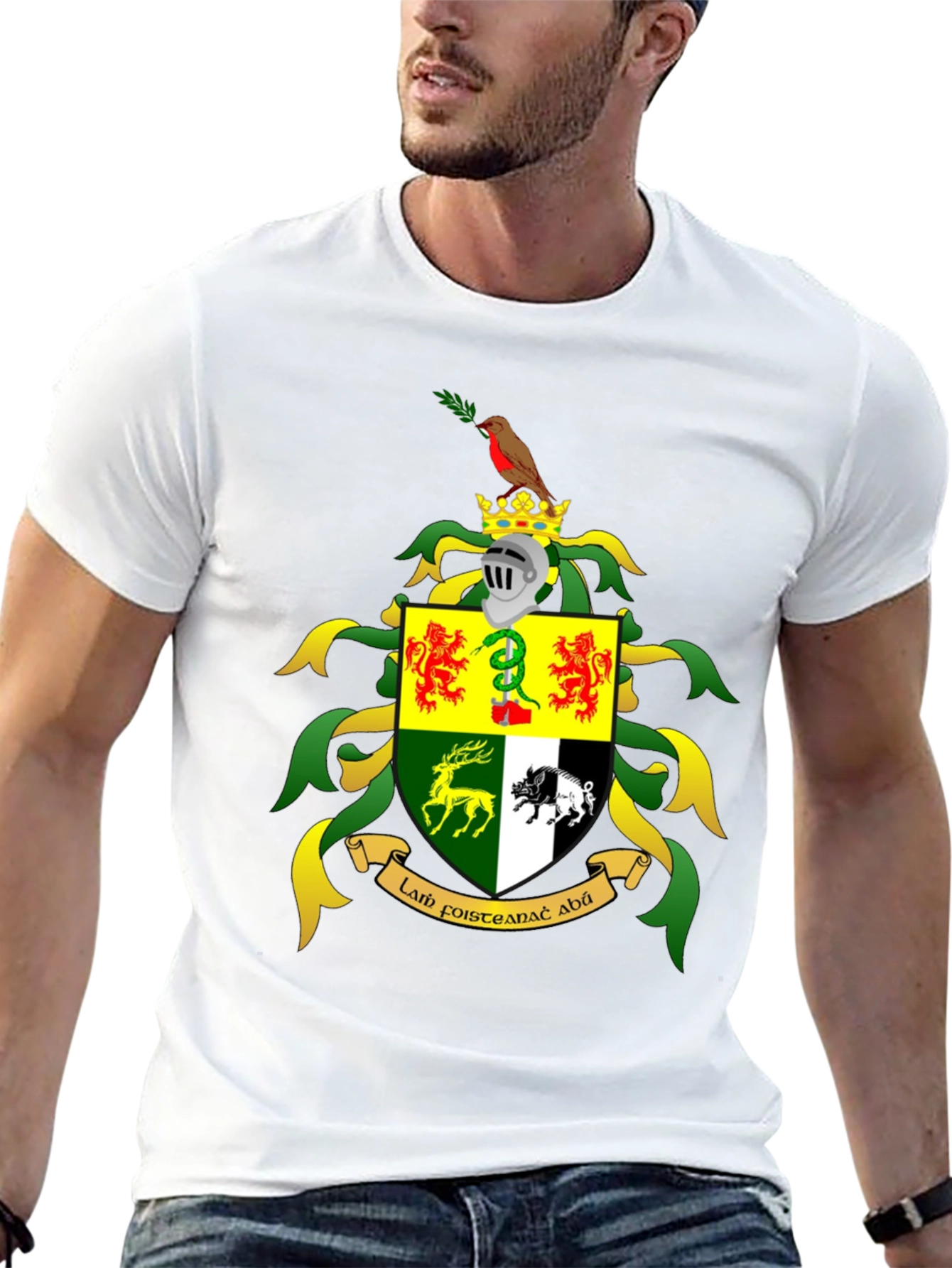 Heraldic Crest Black T-Shirt