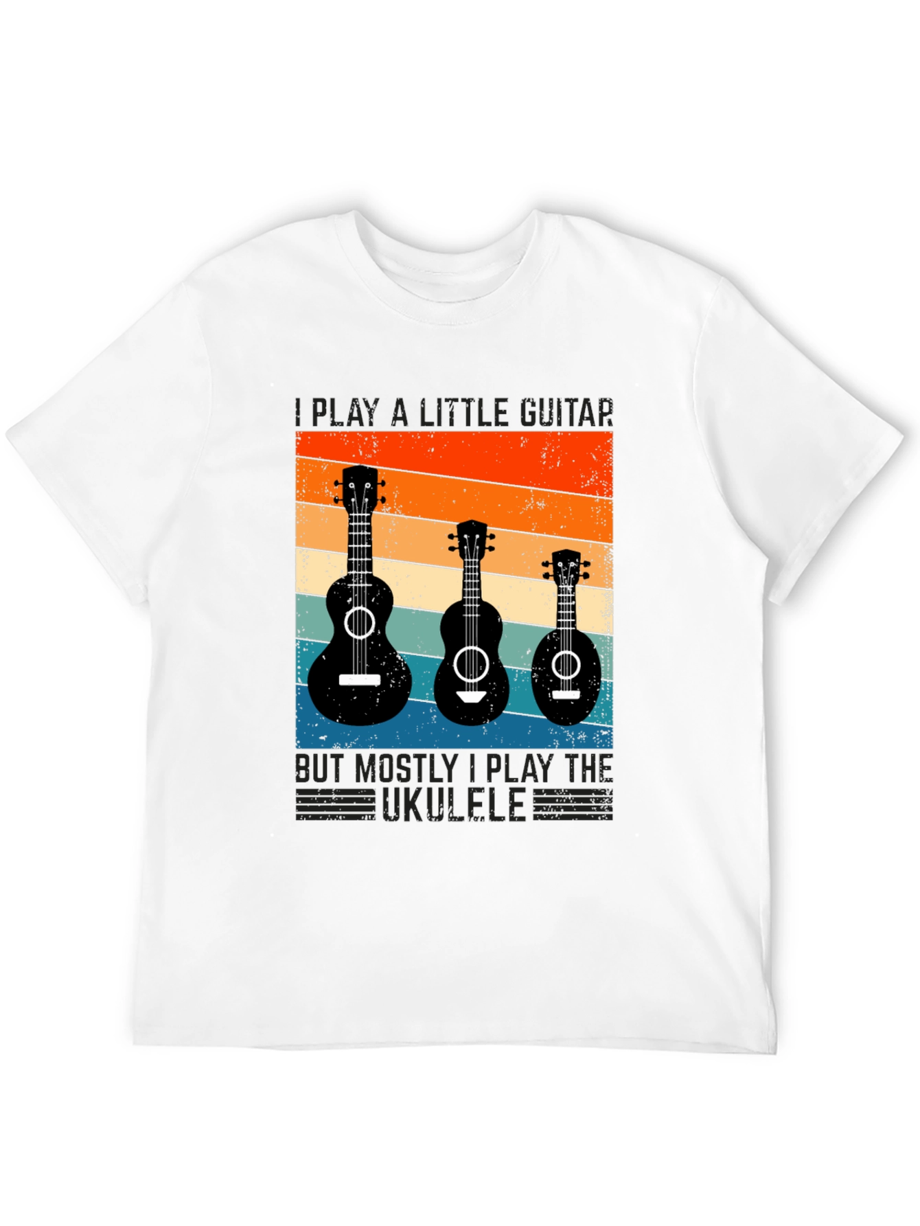 Retro Ukulele Guitar T-Shirt - Music Lover Tee
