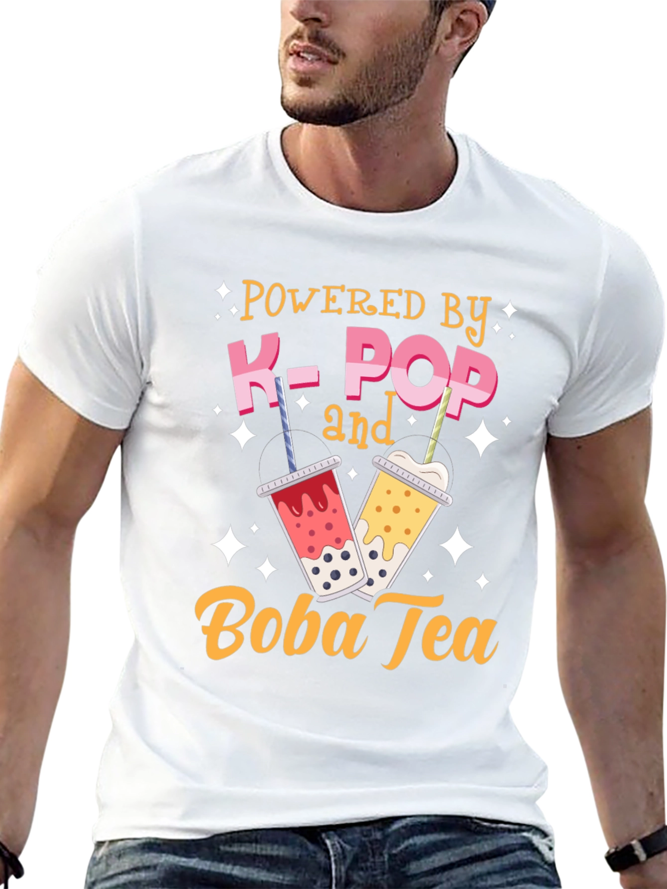K-Pop & Boba Tea T-Shirt - Trendy Graphic Tee