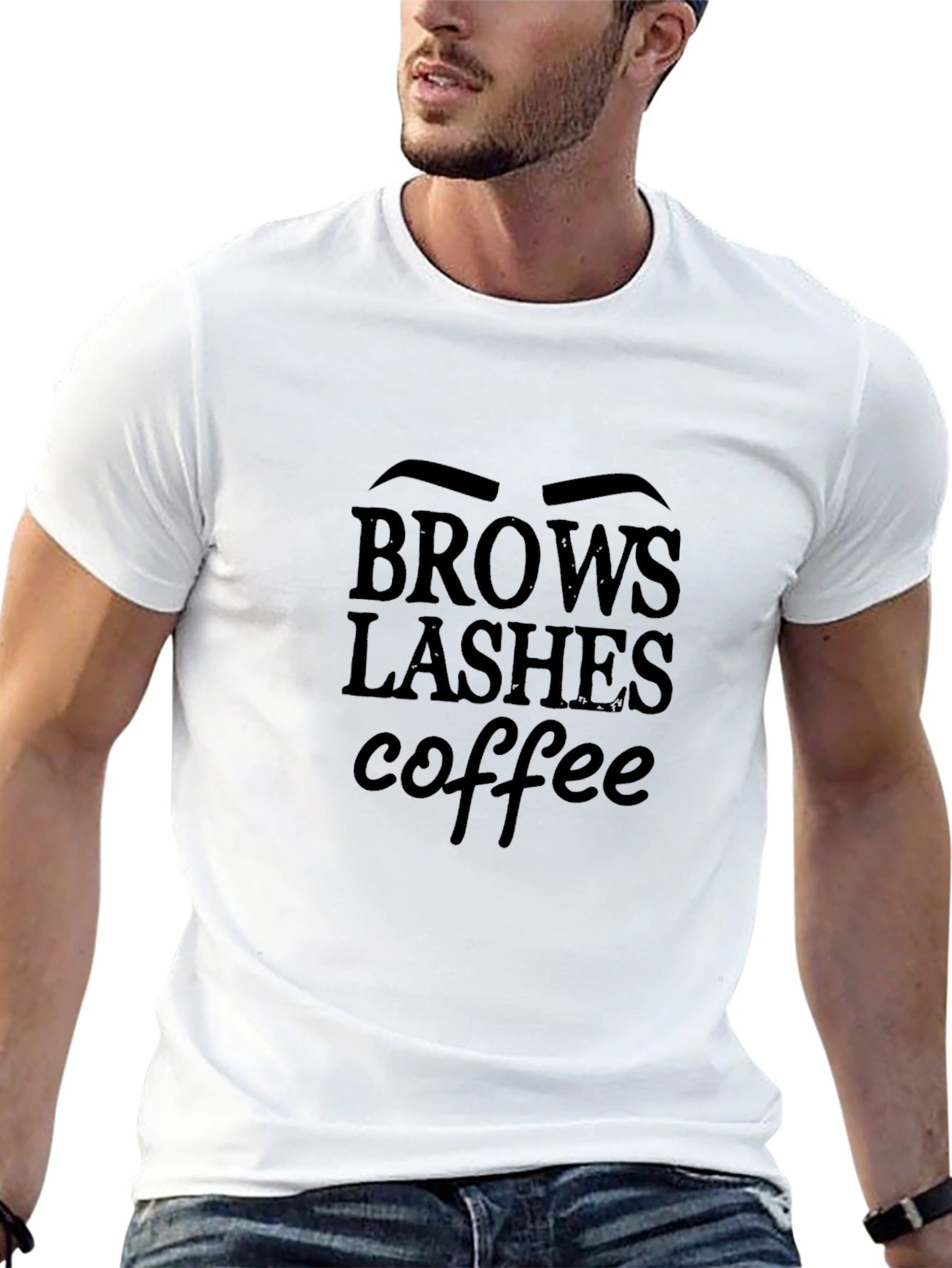 Brows Lashes Coffee T-Shirt - Unisex