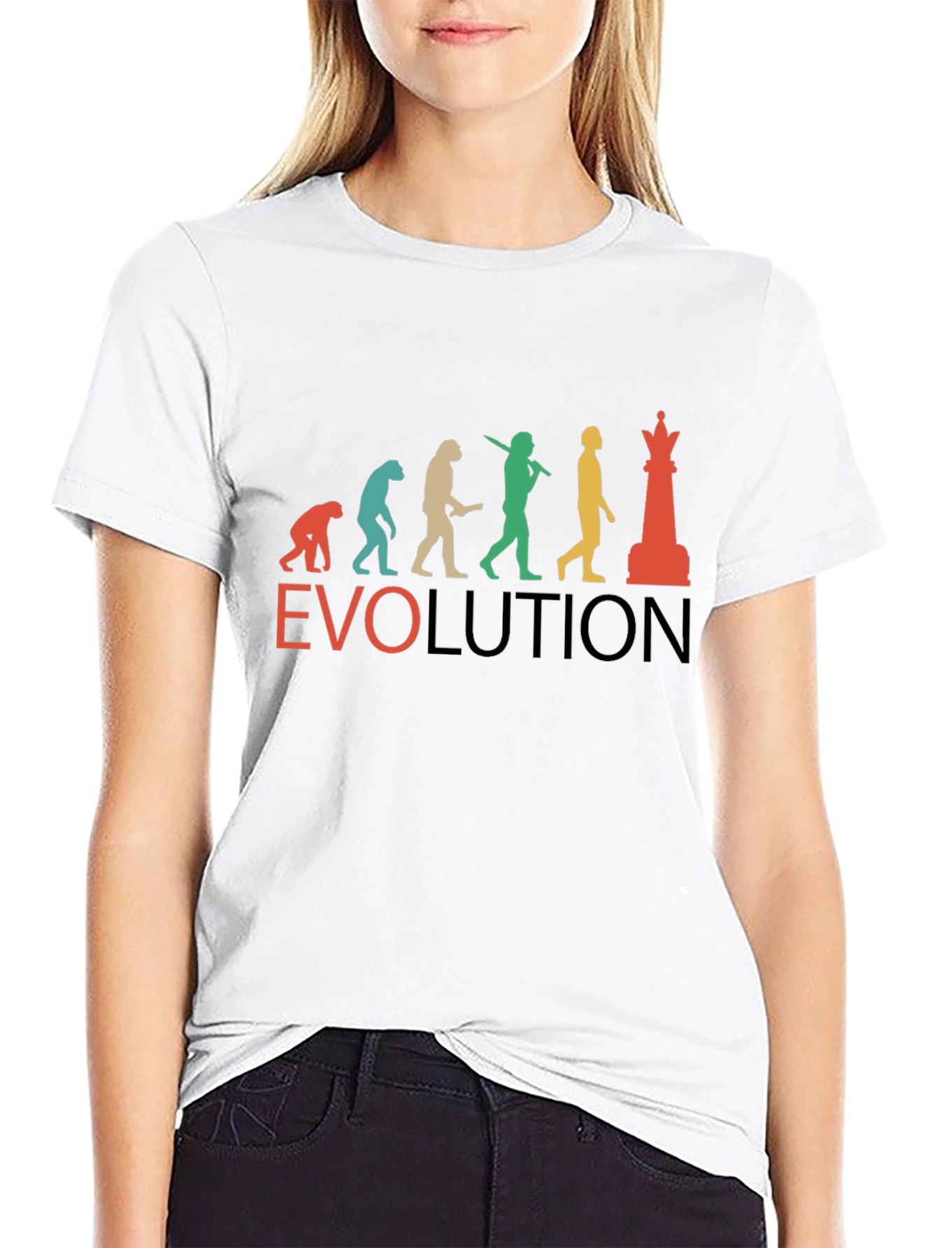 Chess Evolution T-Shirt - Black