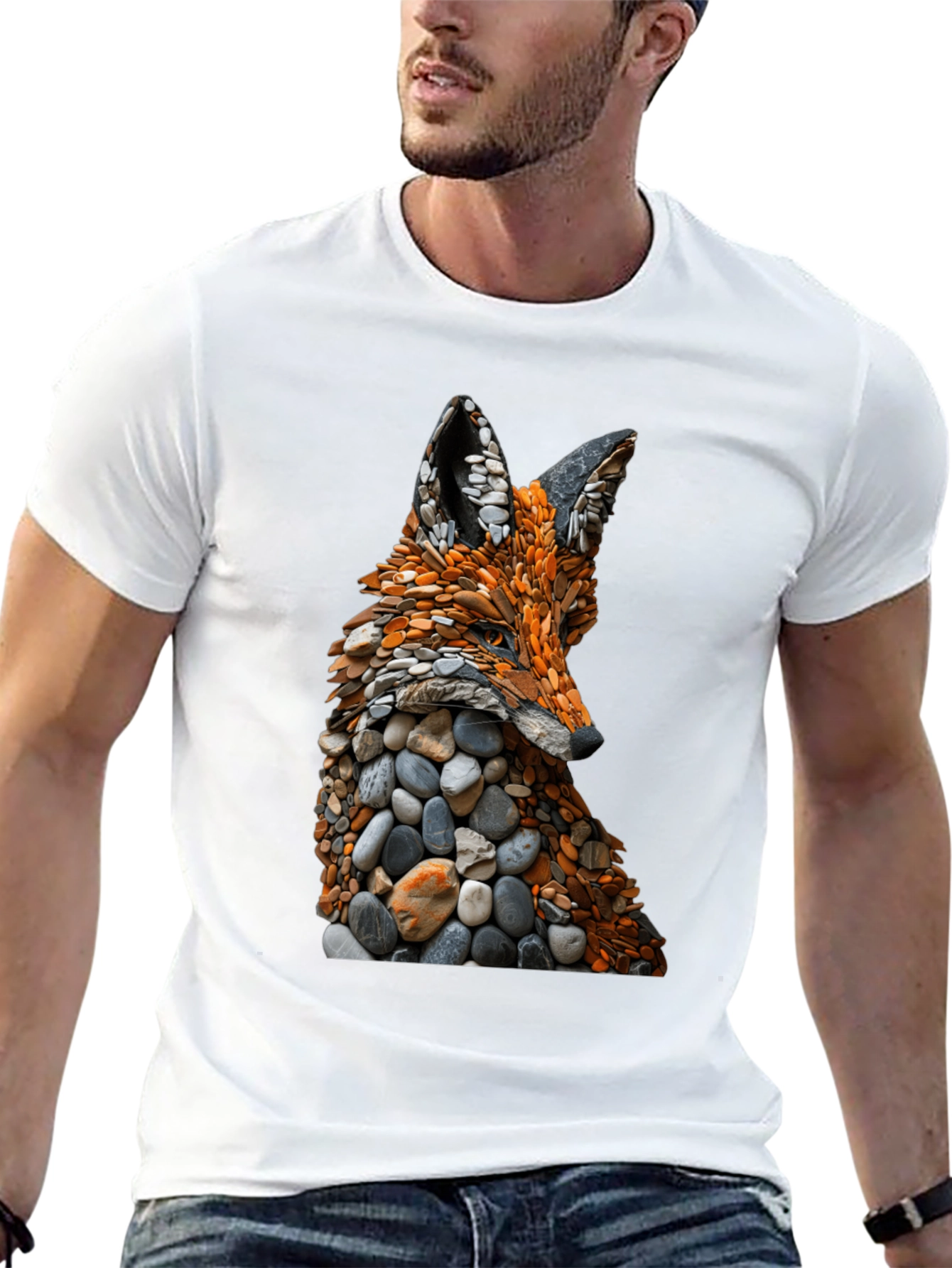 Stone Fox Graphic Tee - Nature Inspired Design