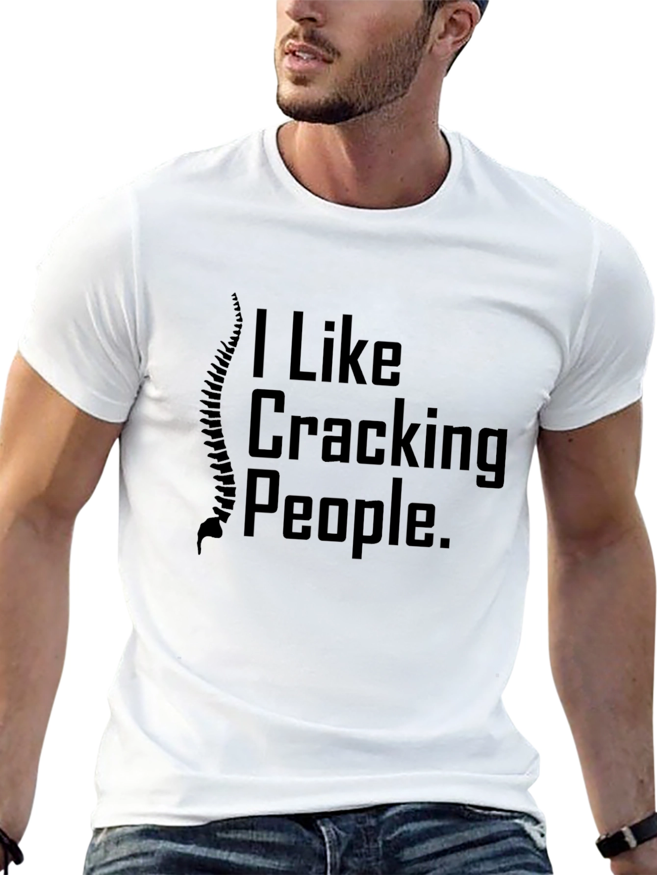 Cracking People Graphic Tee - Chiropractic Humor T-Shirt