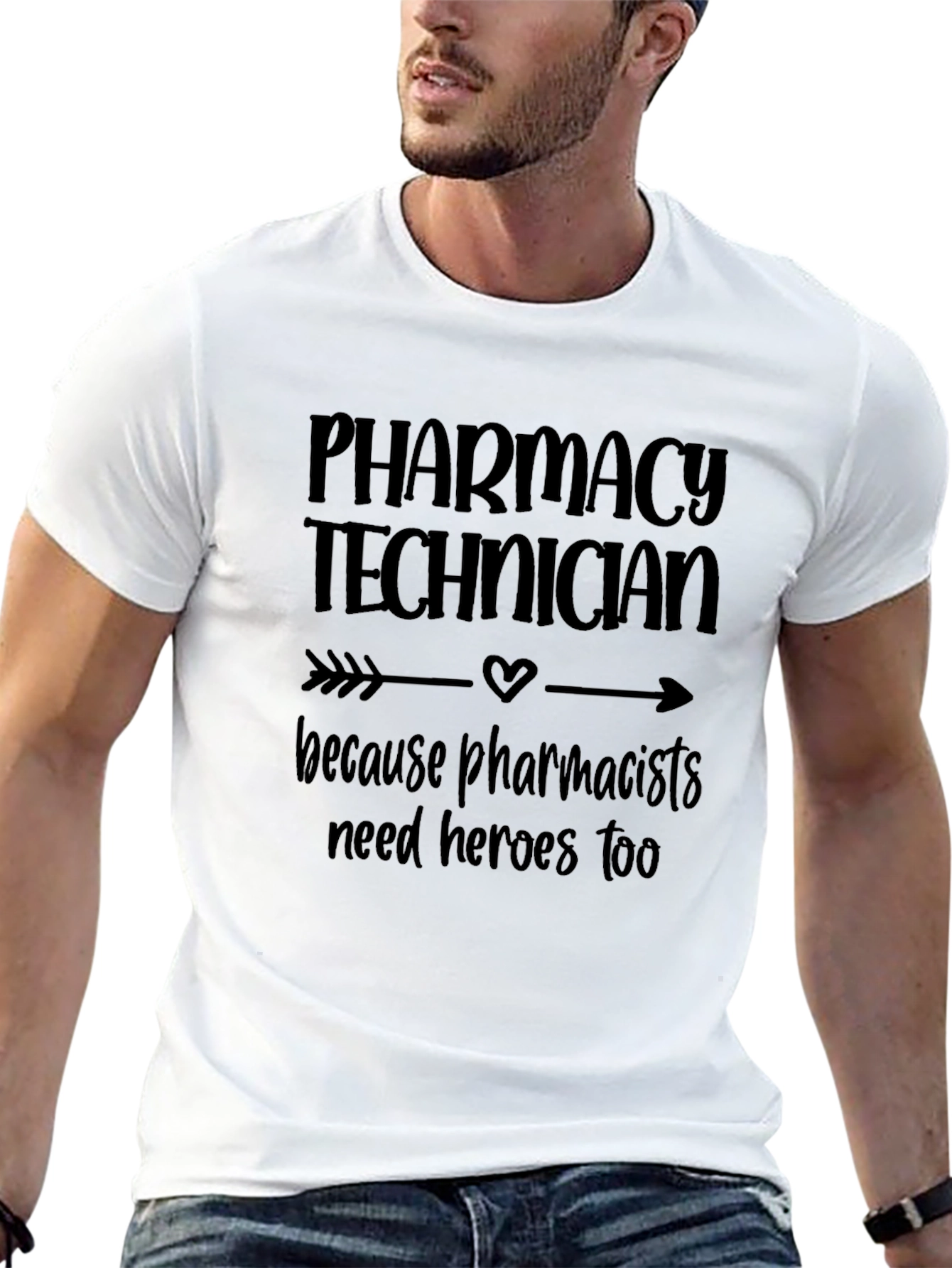Pharmacy Technician Hero Black Tee