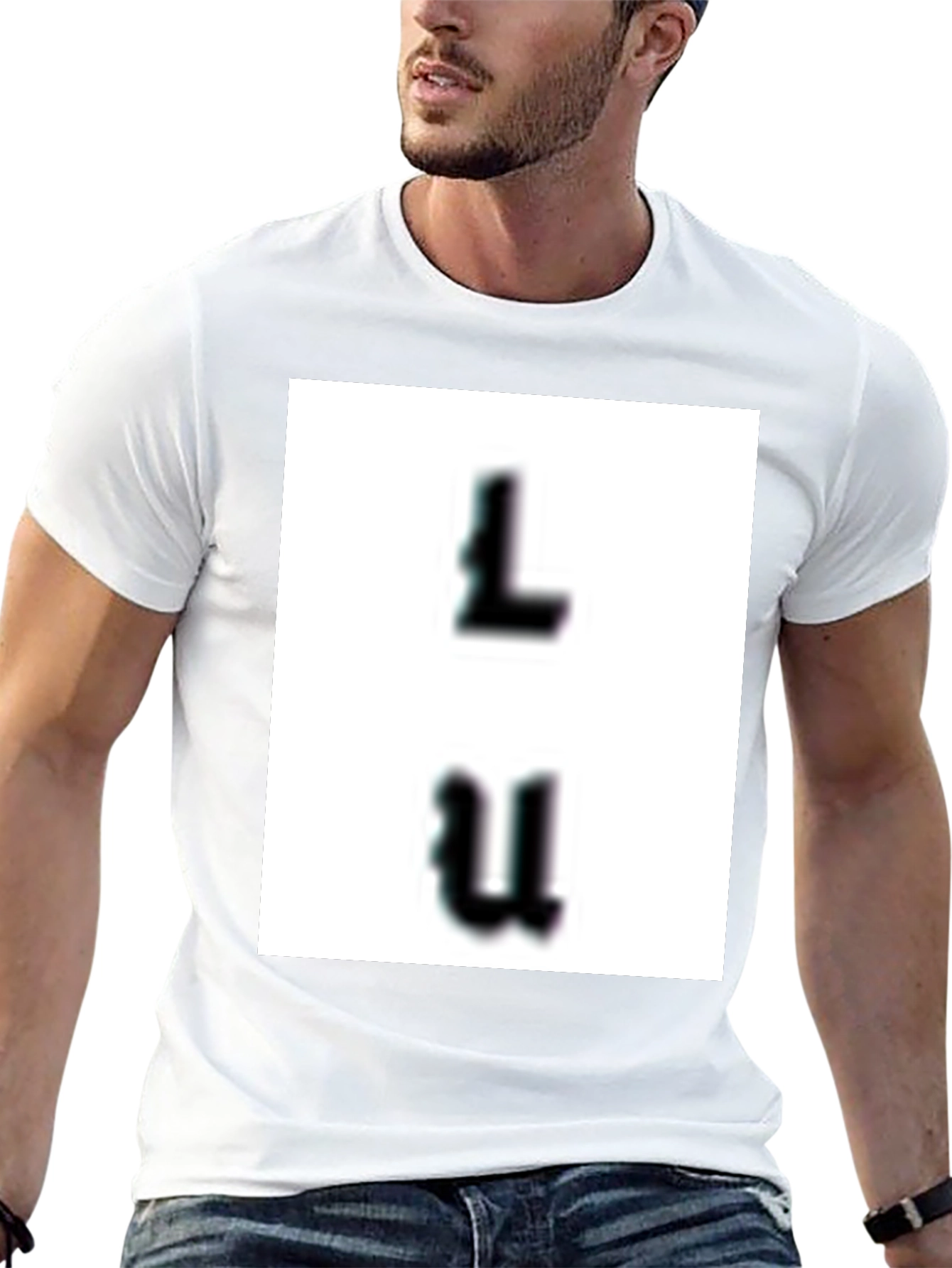 Modern Black Graphic Tee - LU Design