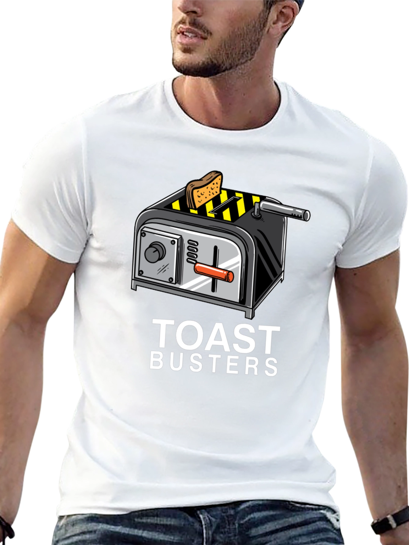Toast Busters Graphic Tee - Funny Breakfast Shirt