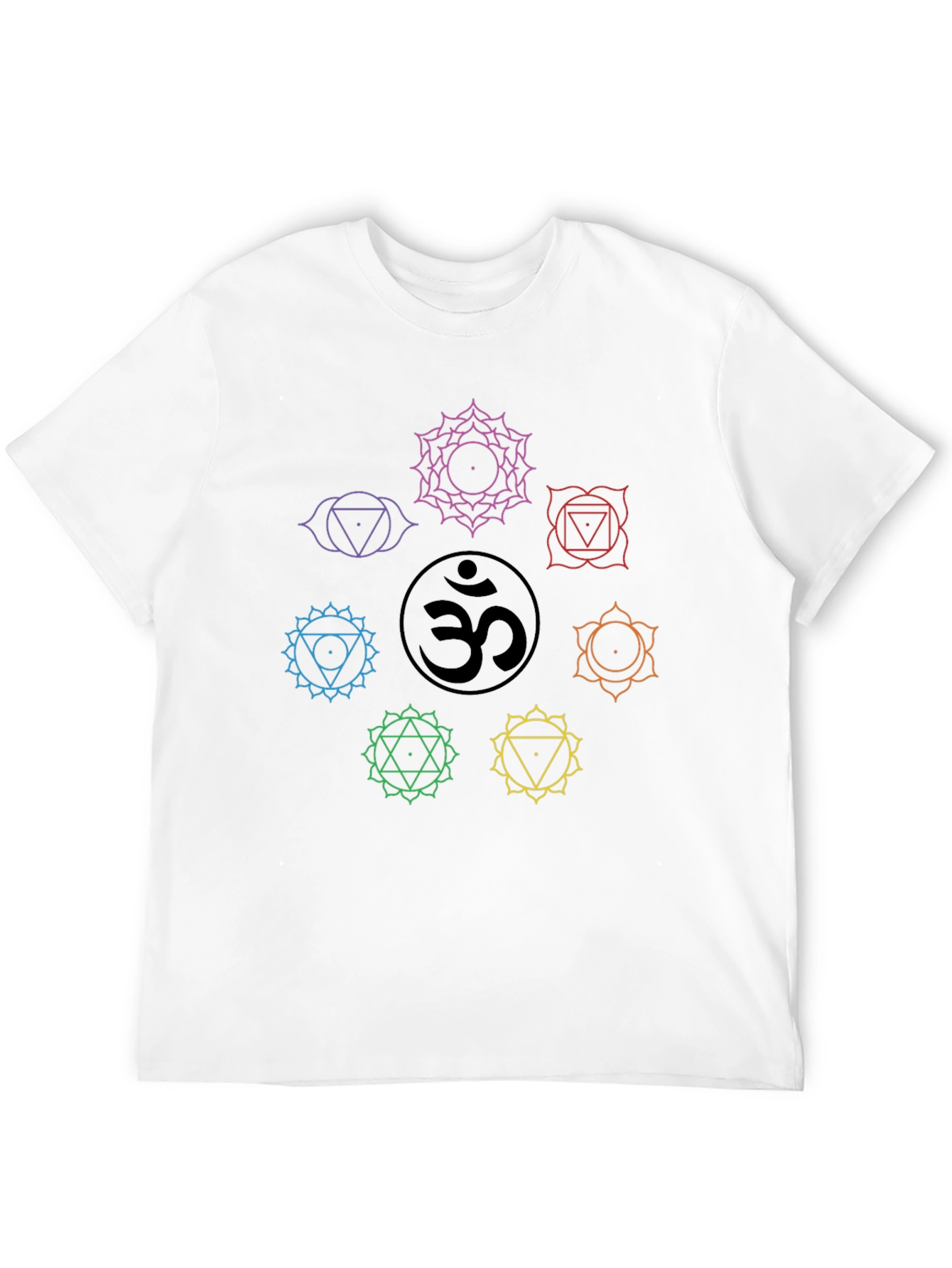 Chakra Symbol Graphic Tee - Yoga Meditation Shirt