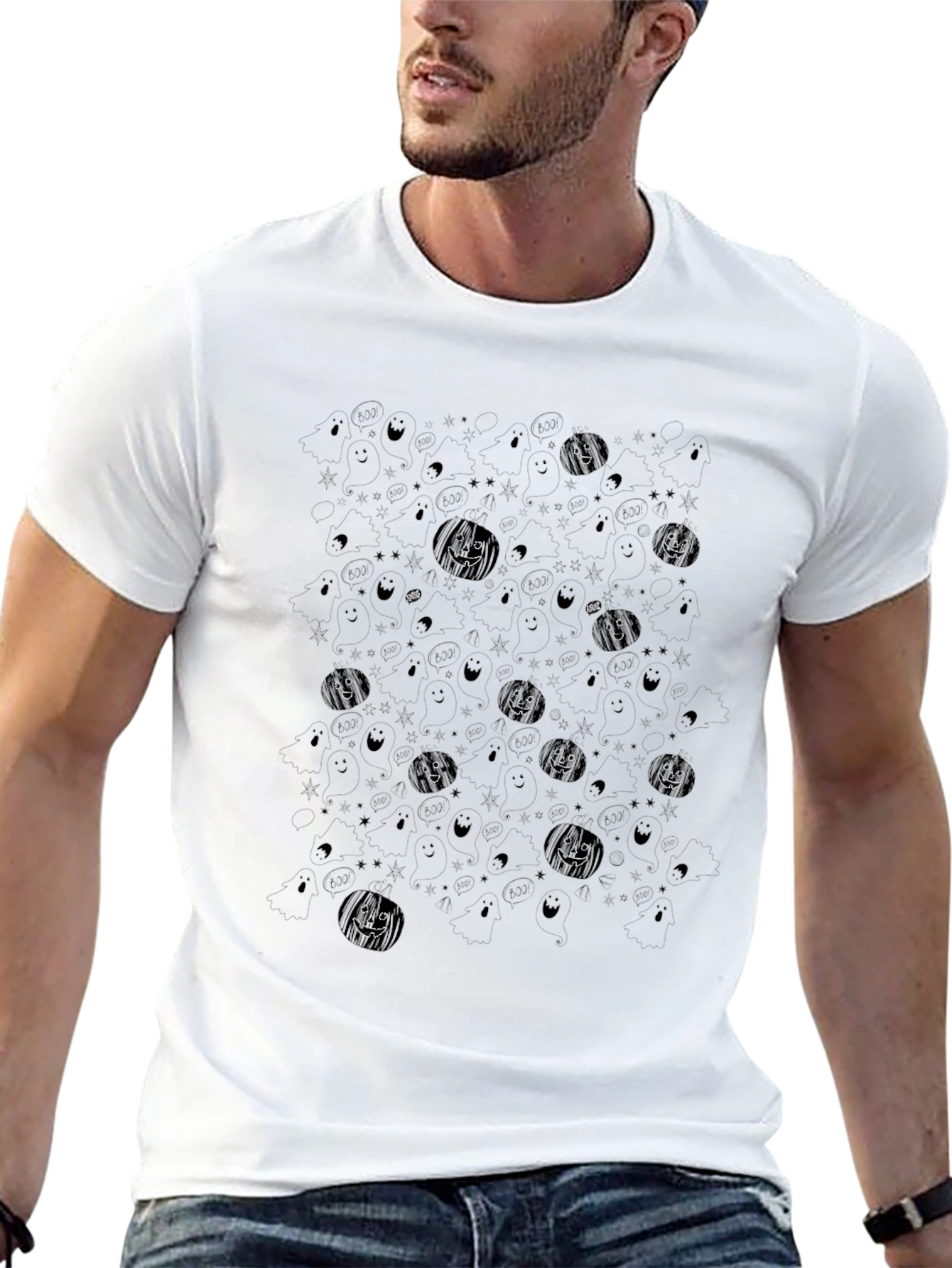 Spooky Jack-o-Lantern Graphic Tee