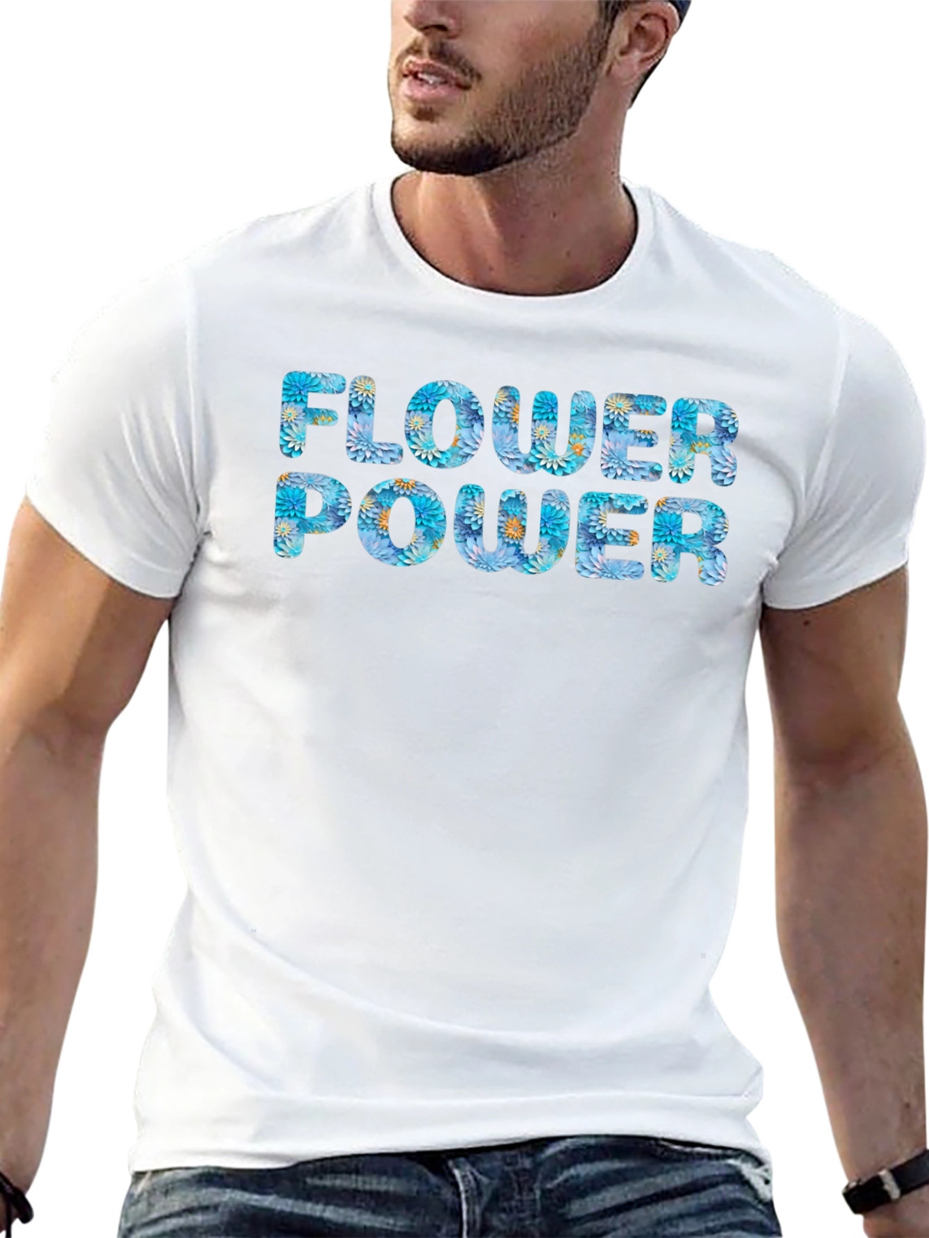Flower Power Graphic Tee - Relaxed Fit