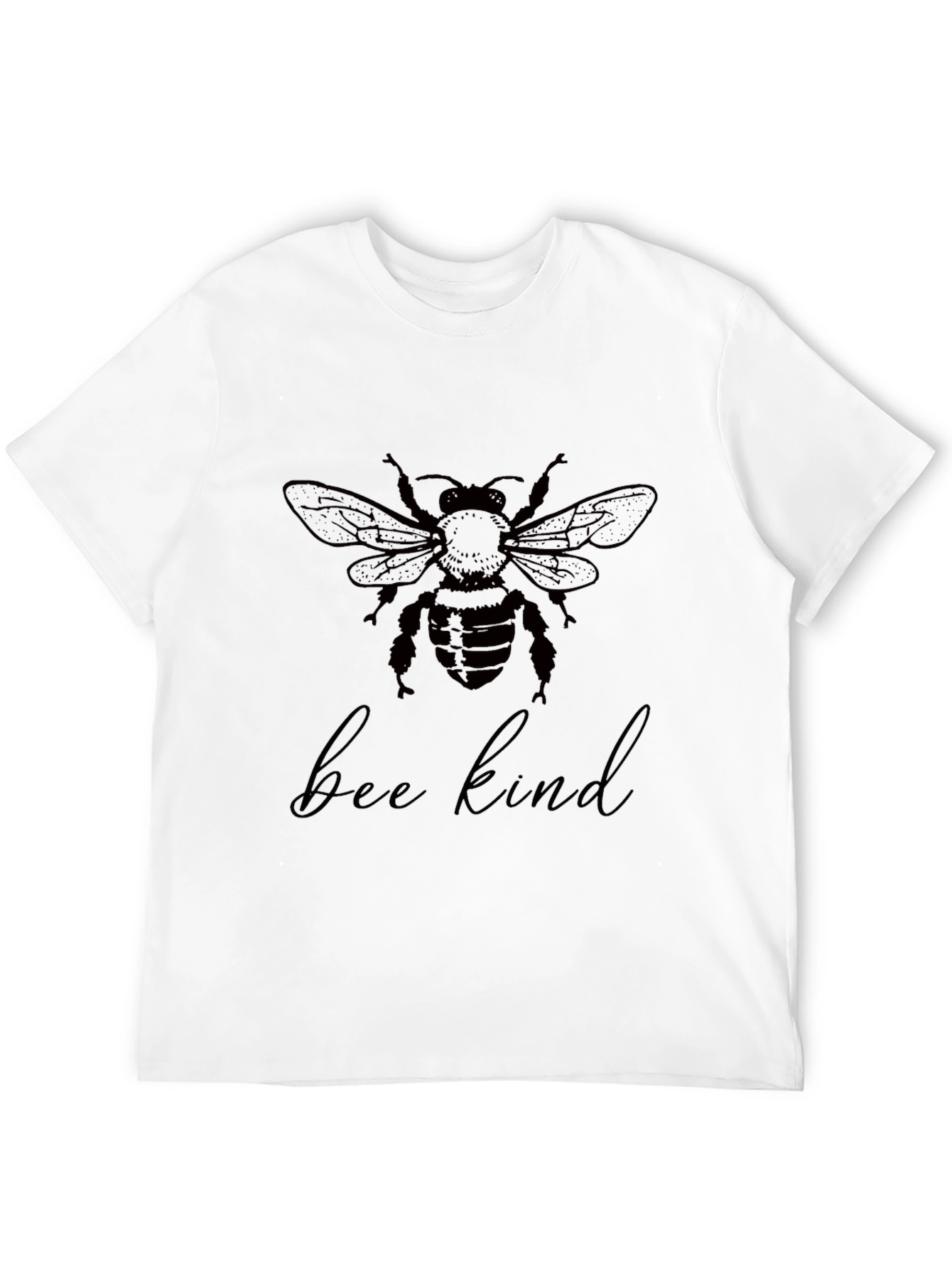 Bee Kind Graphic T-Shirt - Black Casual