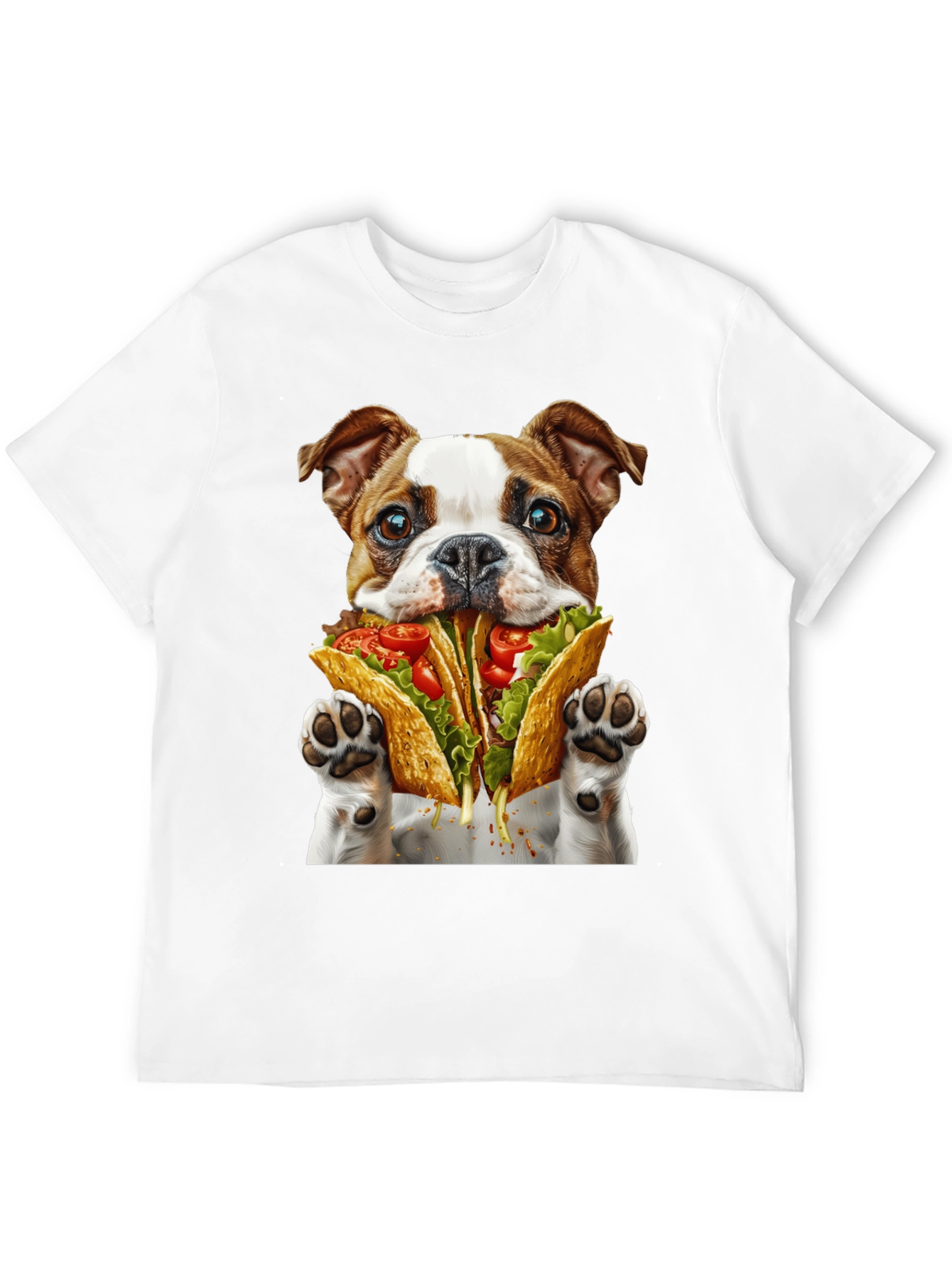 Dog Eating Tacos Graphic Tee