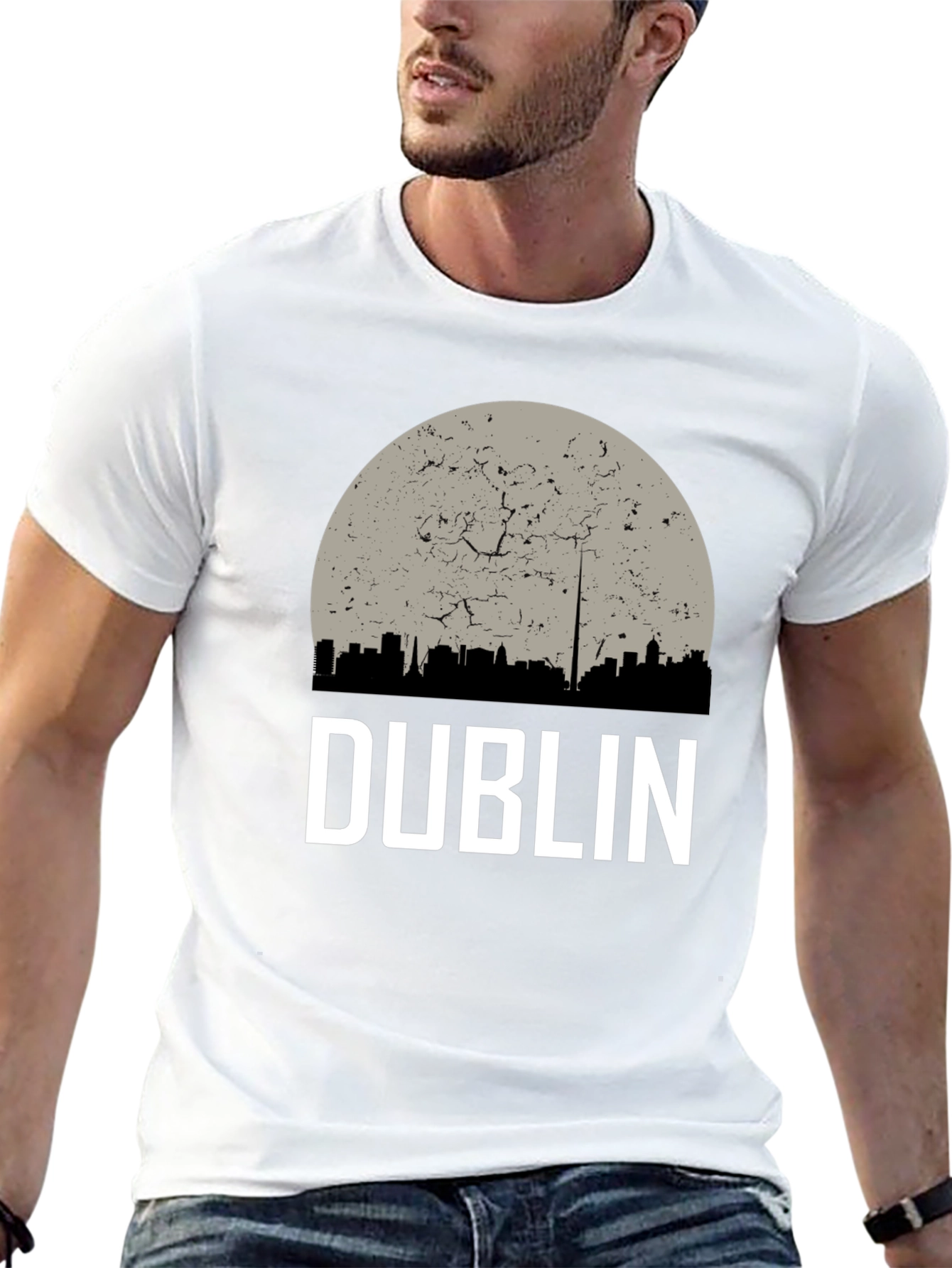 Dublin Ireland Skyline Graphic Tee