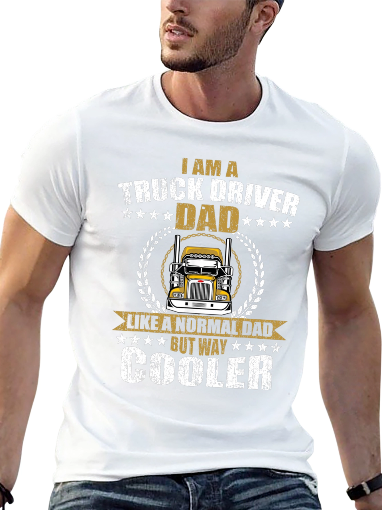 Truck Driver Dad T-Shirt - Cool Fathers Day Gift
