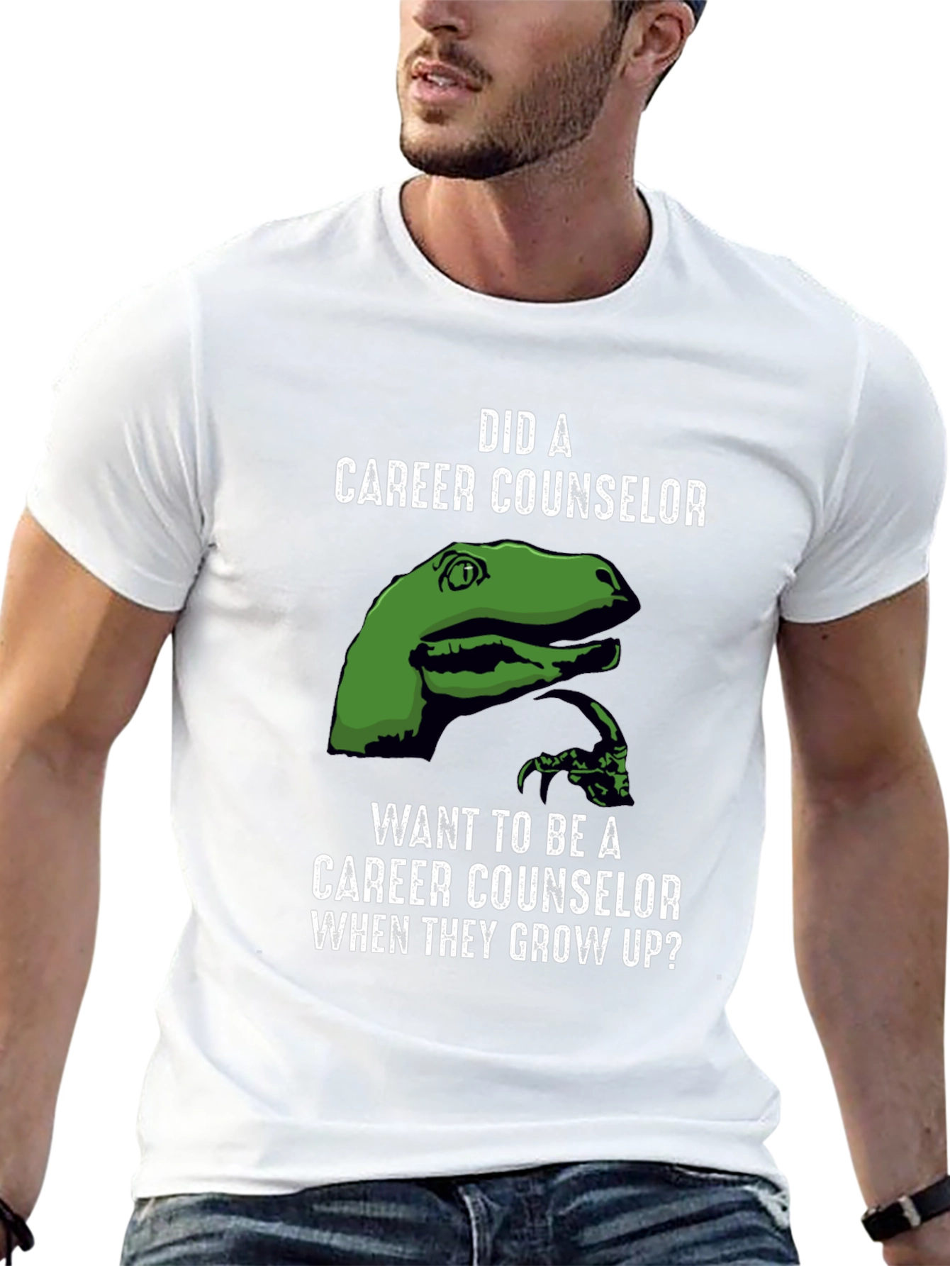 Career Counselor Dinosaur Graphic Tee
