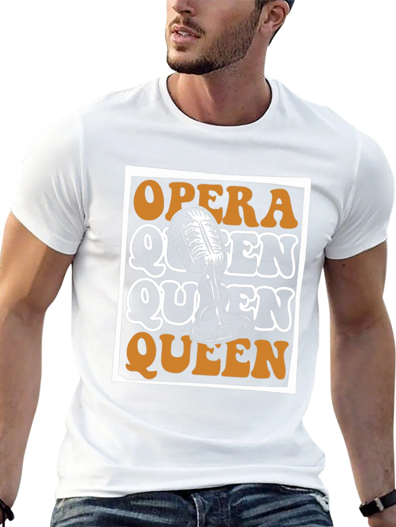 Opera Queen Microphone Graphic Tee
