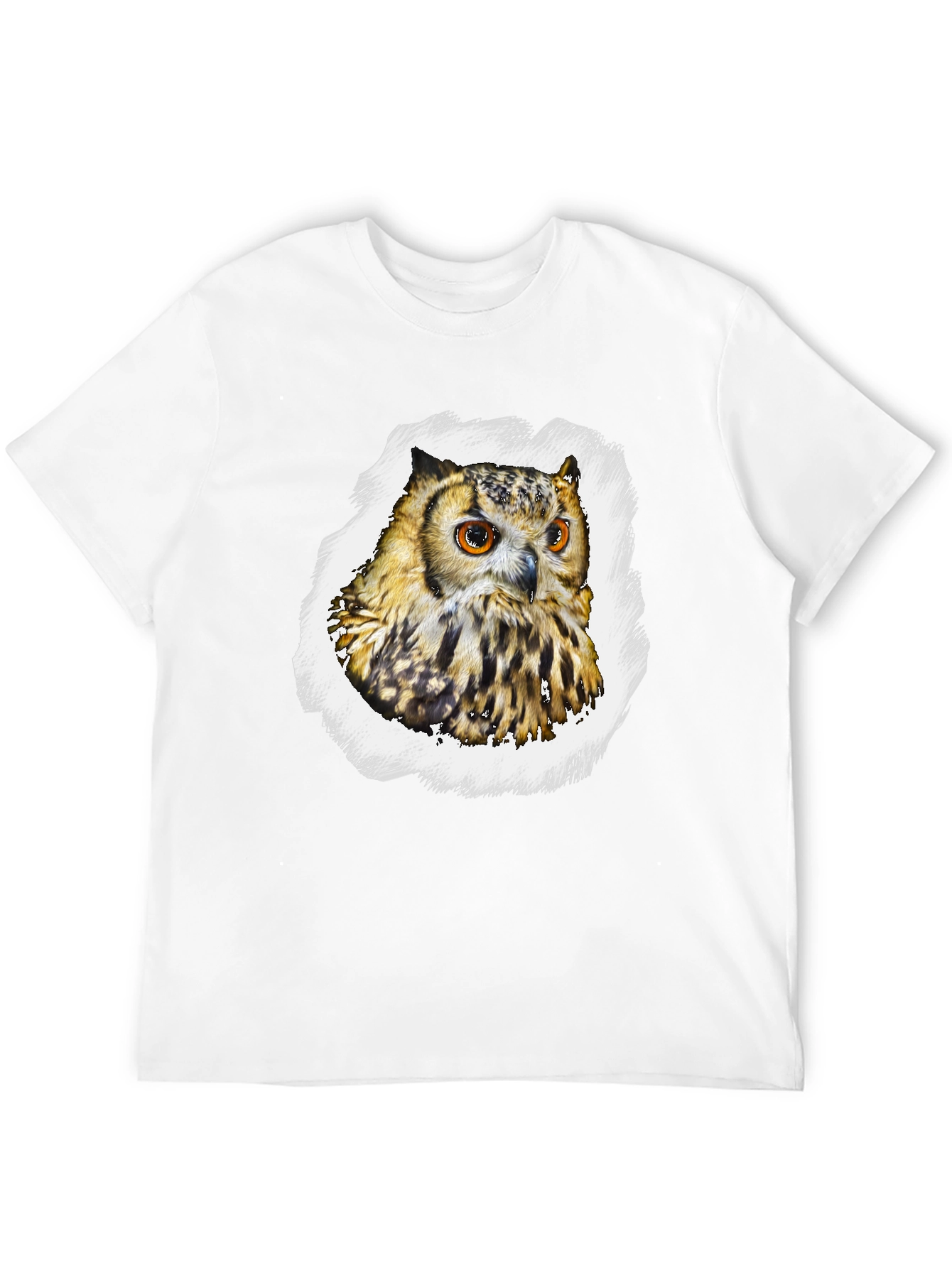 Owl Graphic T-Shirt - Mens Black Tee