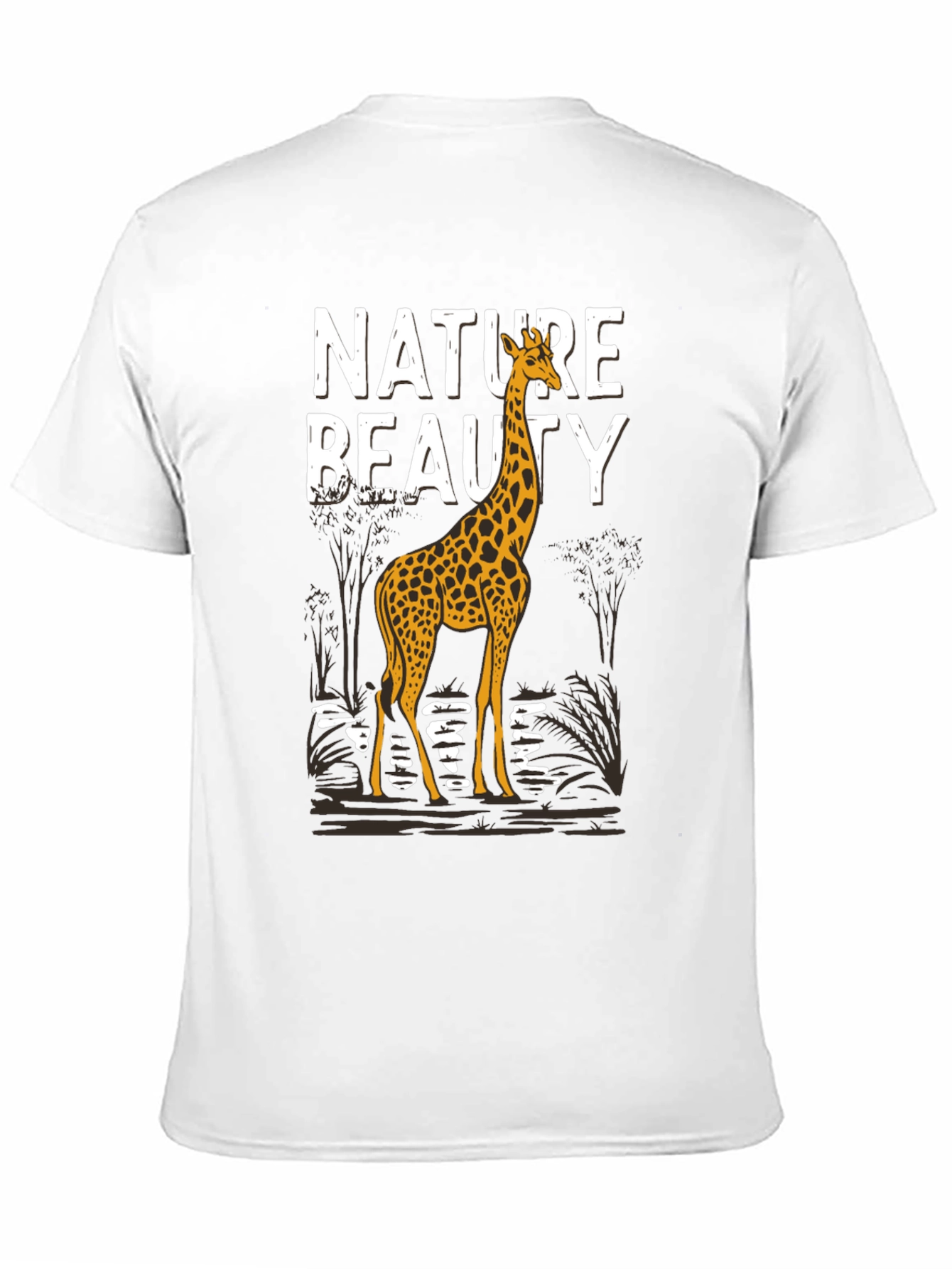 Nature Beauty Giraffe Graphic Tee