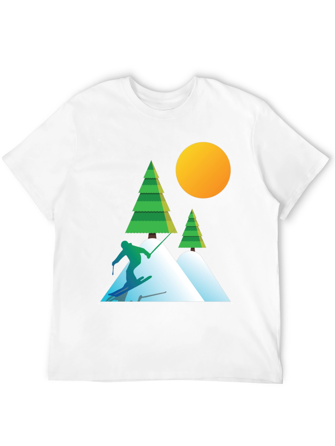 Ski Graphic T-Shirt - Mountain Adventure Tee