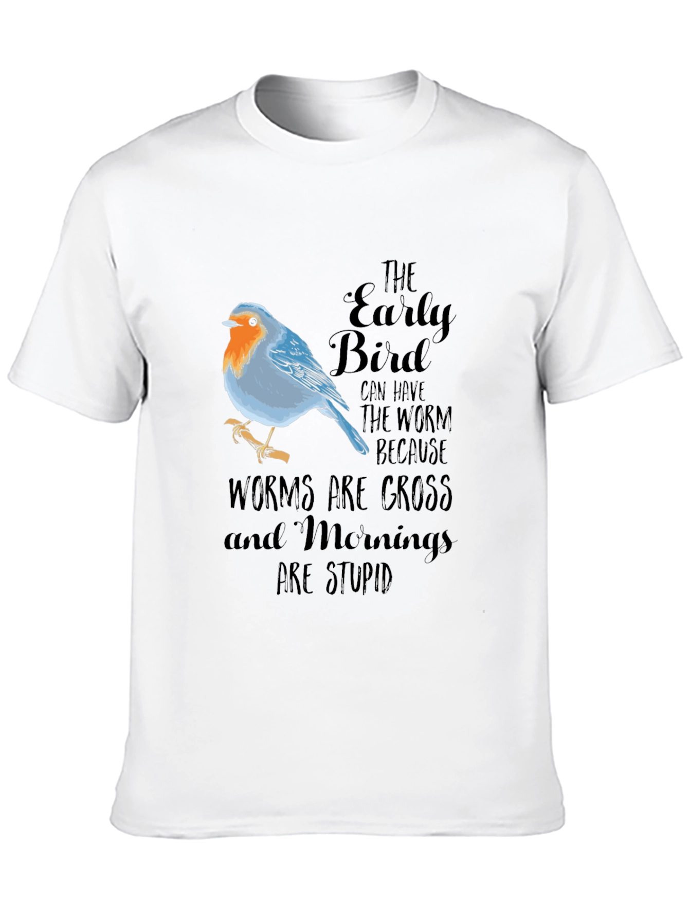 Early Bird Graphic Tee - Black T-Shirt