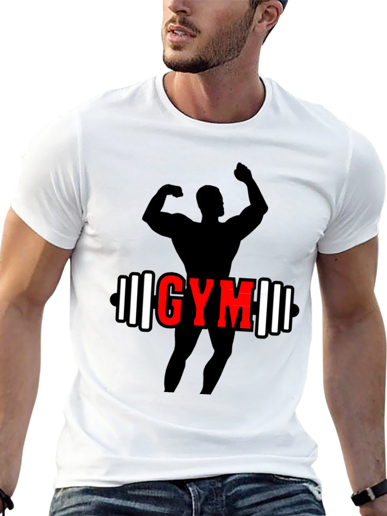 Gym Workout T-Shirt - Black
