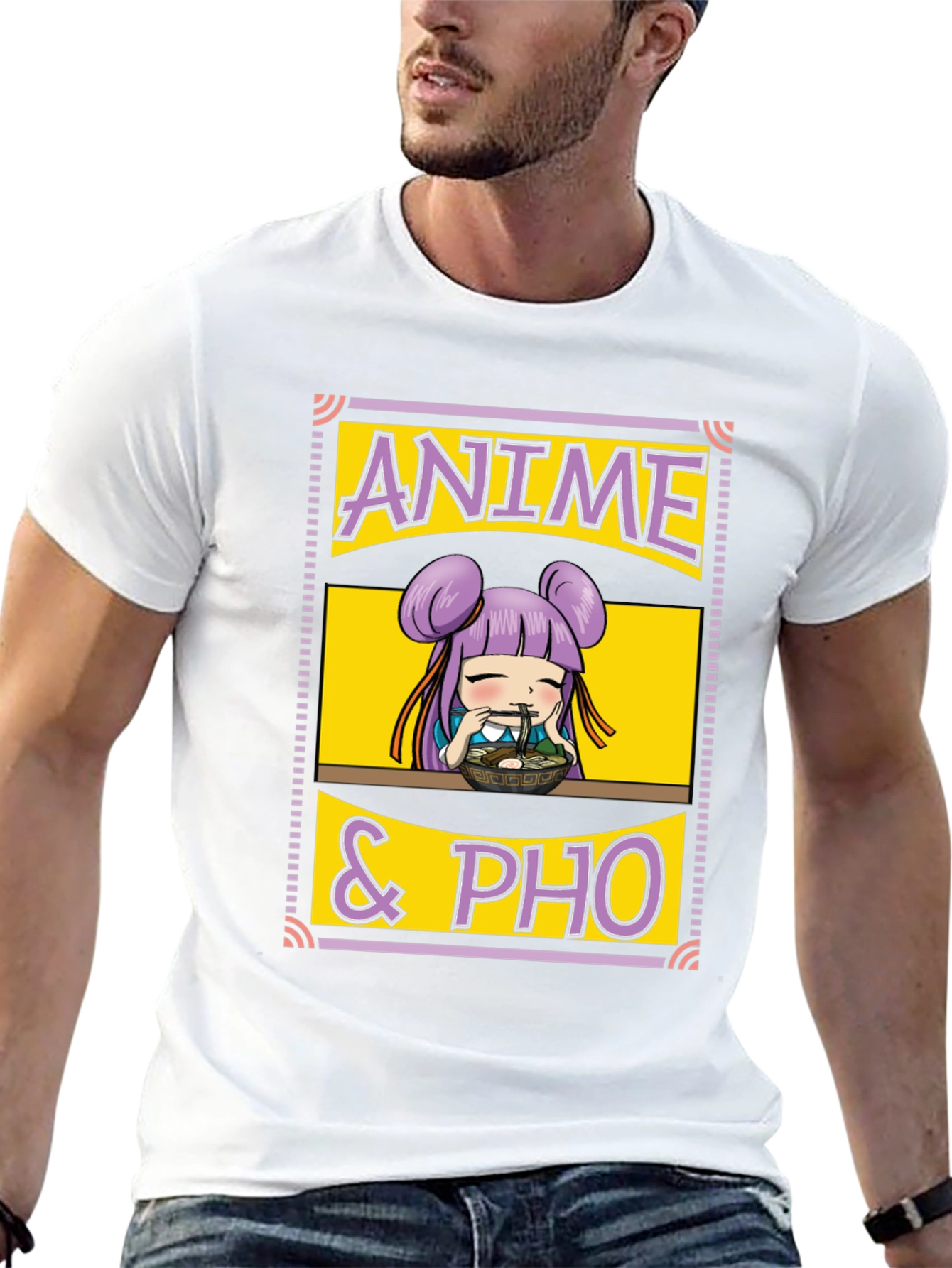 Anime & Pho T-Shirt - Comfortable Cotton Tee