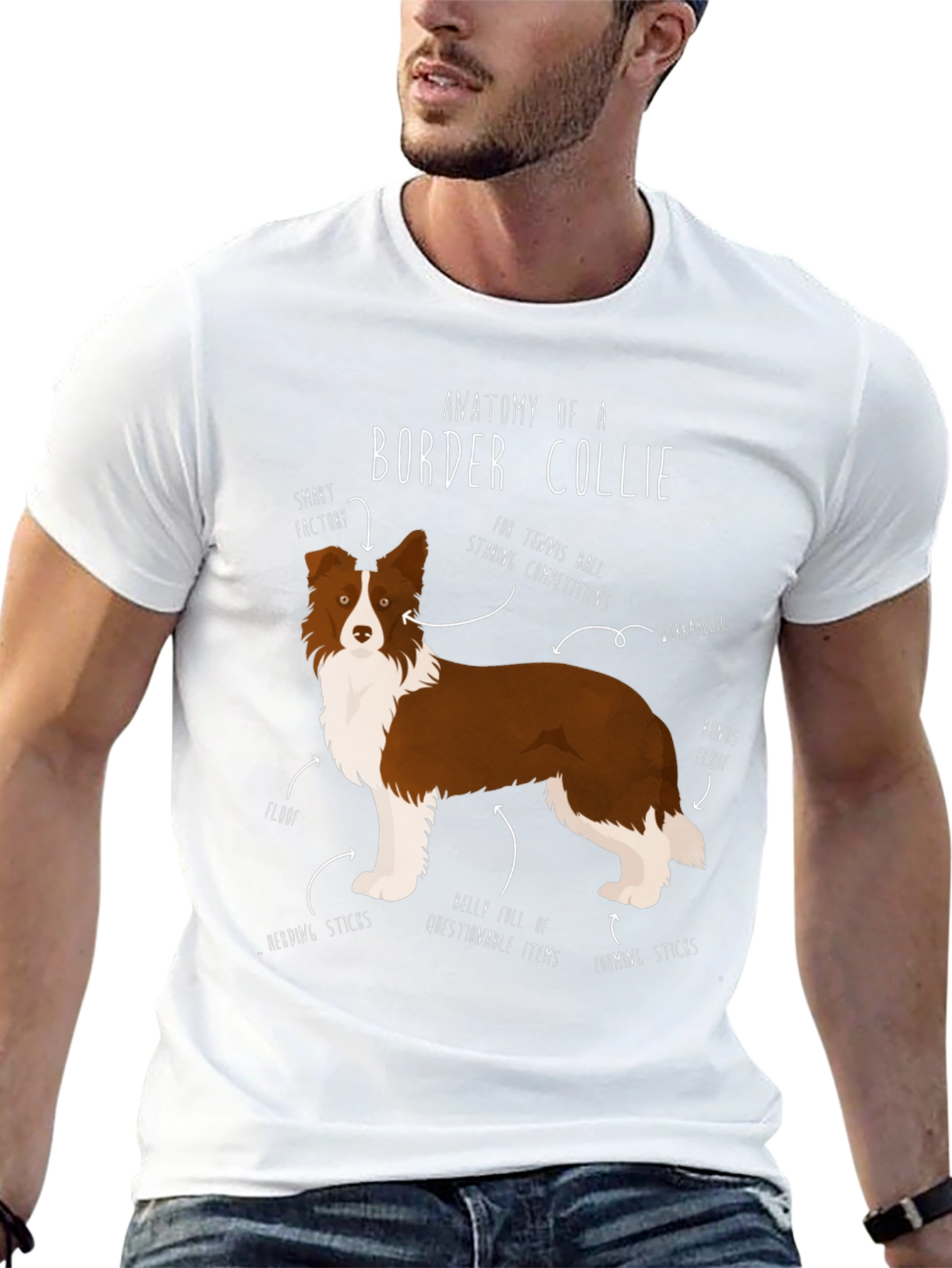 Anatomy of a Border Collie T-Shirt