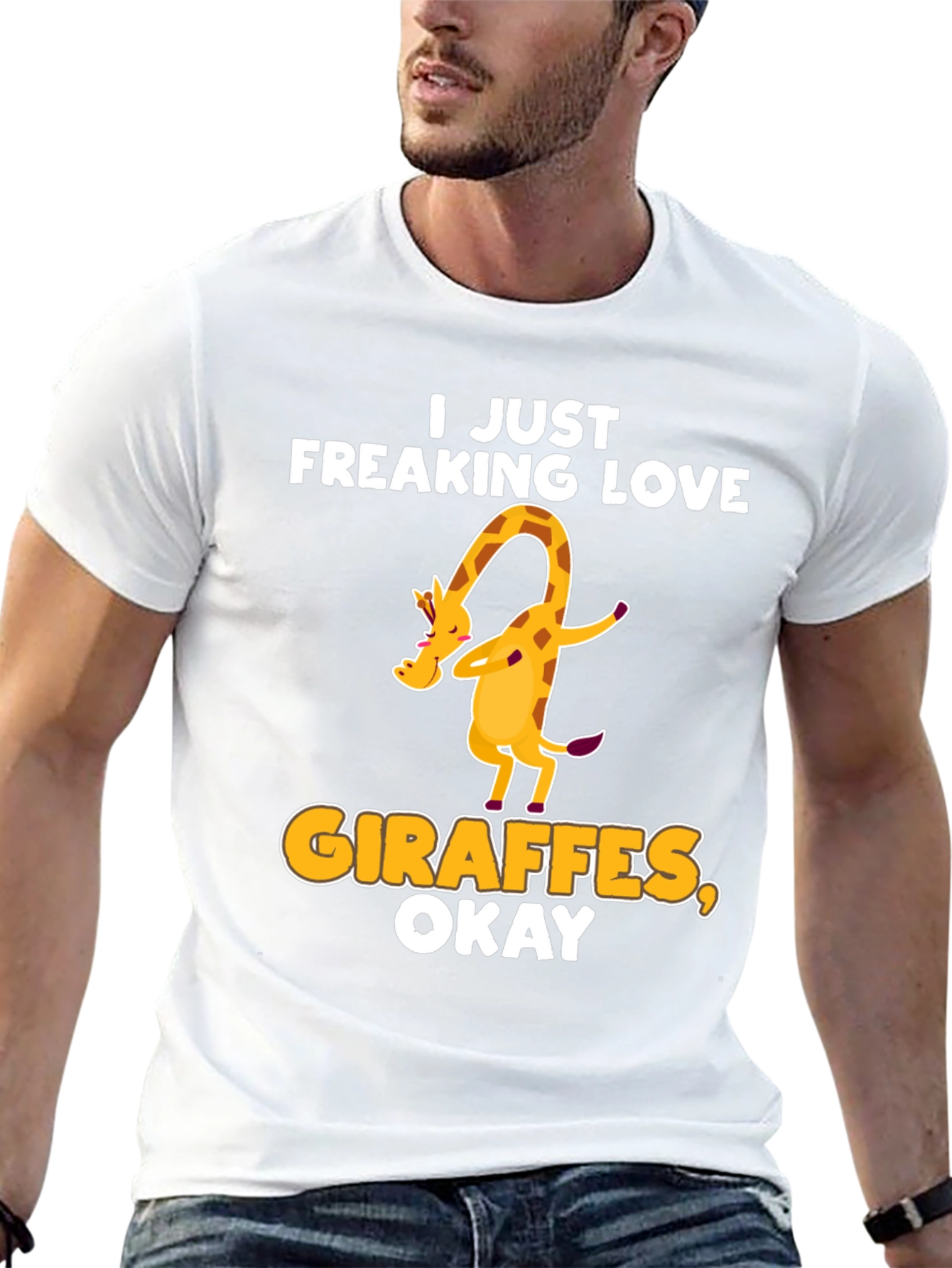 I Just Freaking Love Giraffes Okay! T-Shirt