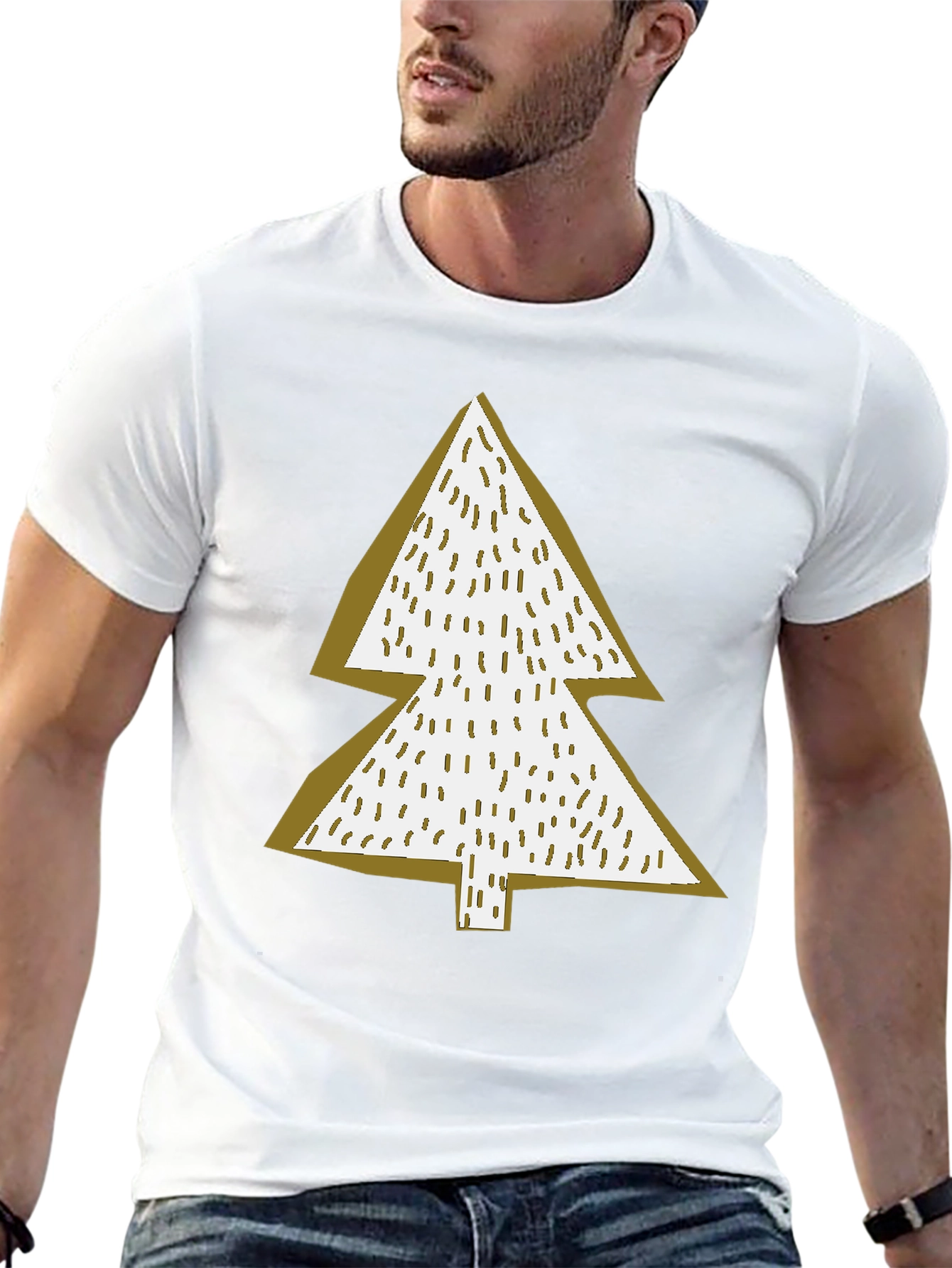 Christmas Tree Graphic Tee - Holiday Cheer T-Shirt