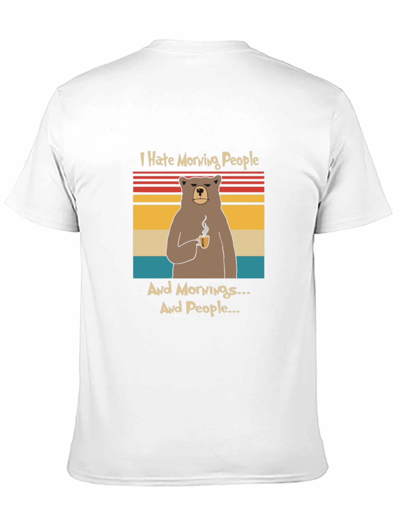 Funny Bear Hates Mornings T-Shirt