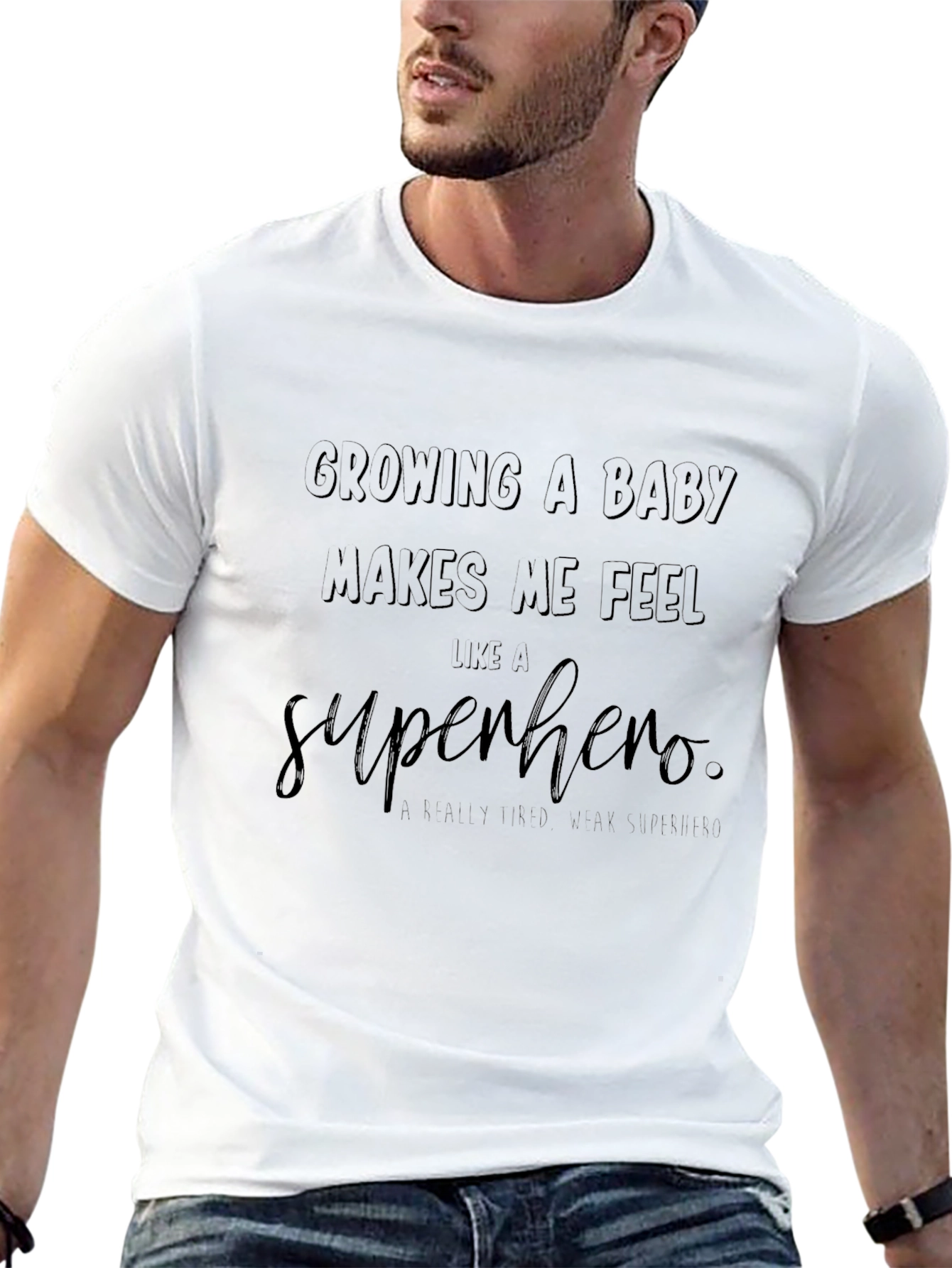 Growing a Baby Superhero Graphic Tee
