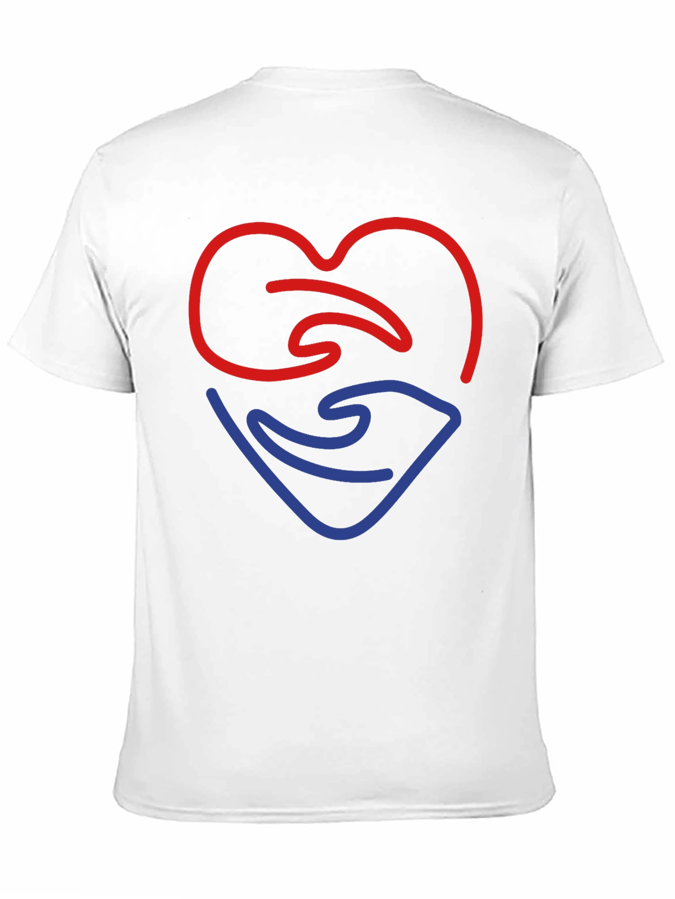 Heart & Hand Graphic T-Shirt - Mens Black Tee