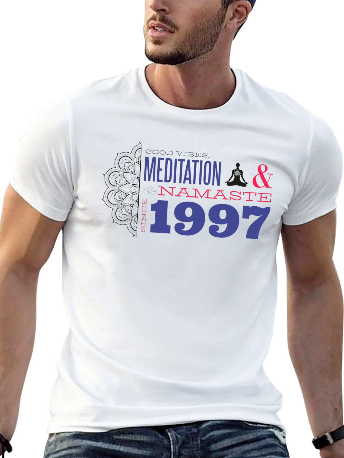 Meditation & Namaste Since 1997 Black T-Shirt