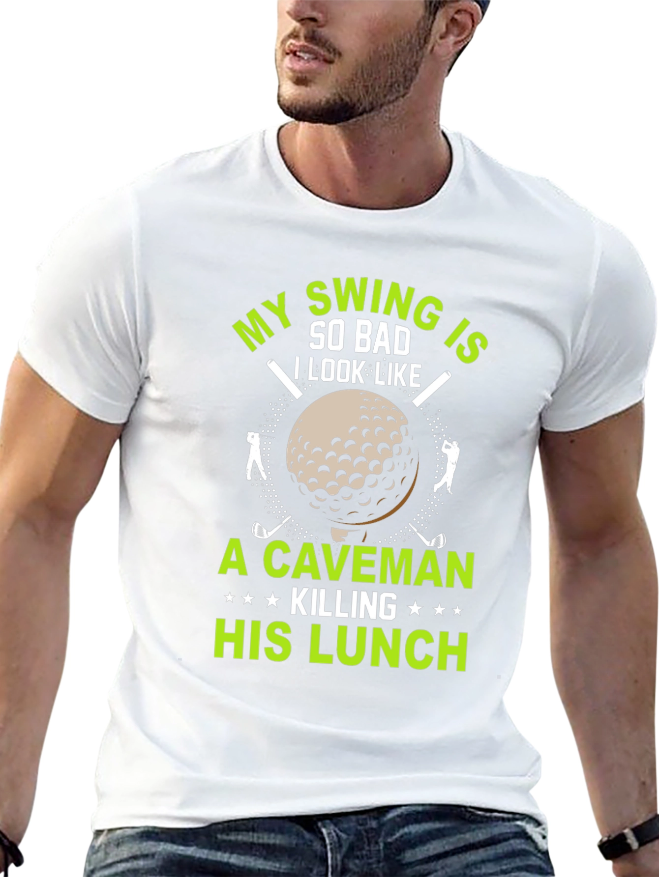 Funny Golf T-Shirt: My Swing is So Bad