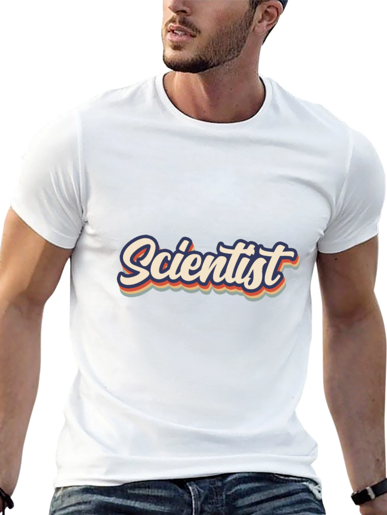 Retro Scientist T-Shirt - Black