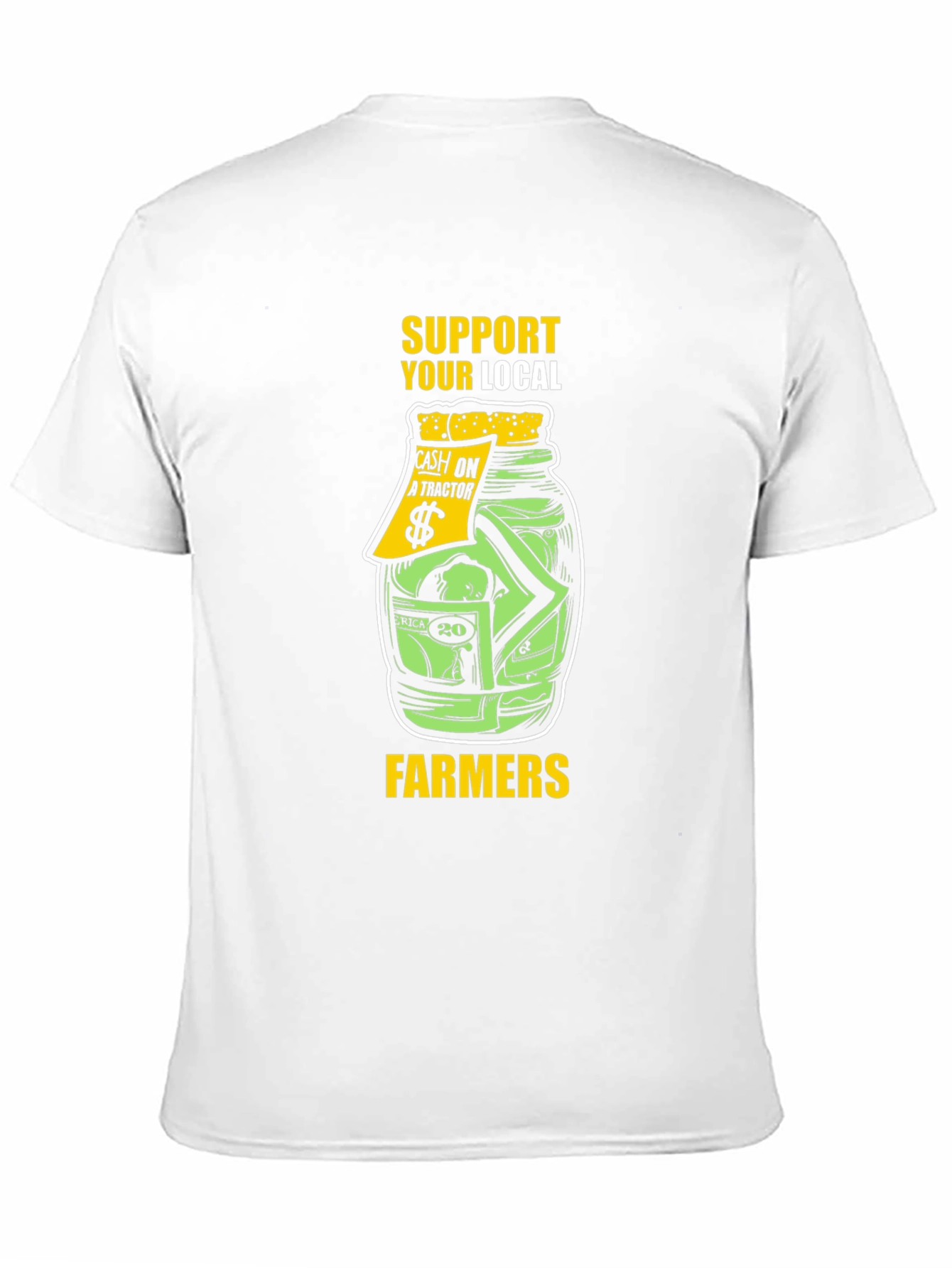 Support Local Farmers T-Shirt - Black Graphic Tee