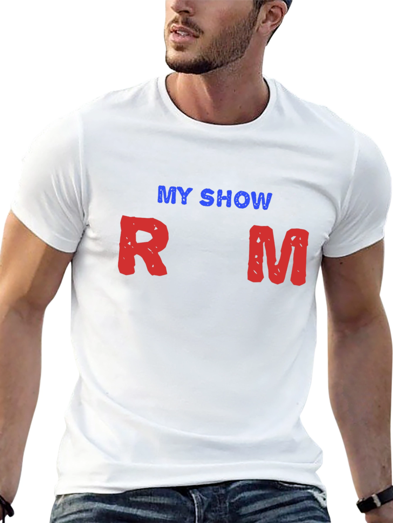 My Show RM Black Cotton T-Shirt