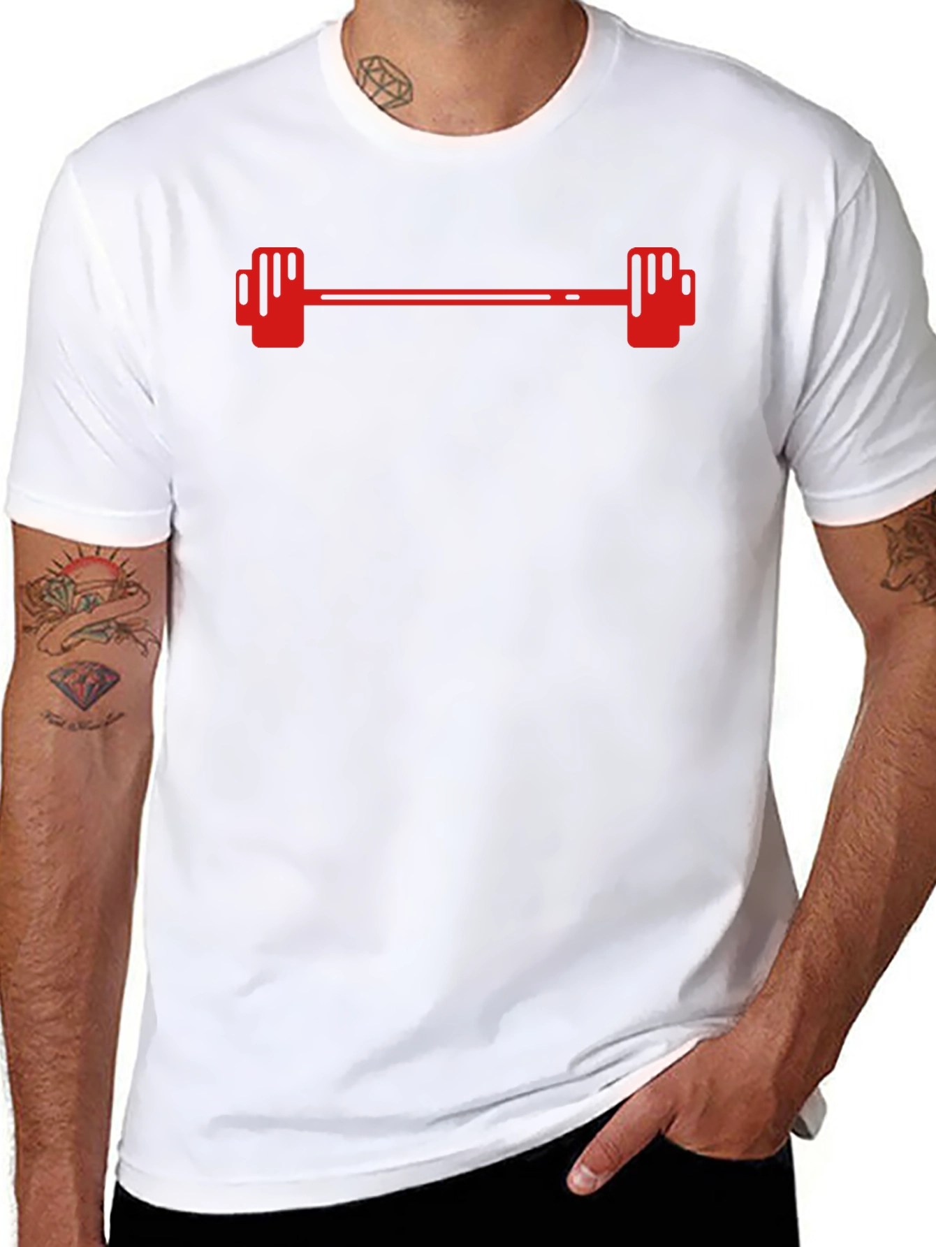 Workout Ready: Mens Barbell Graphic Tee