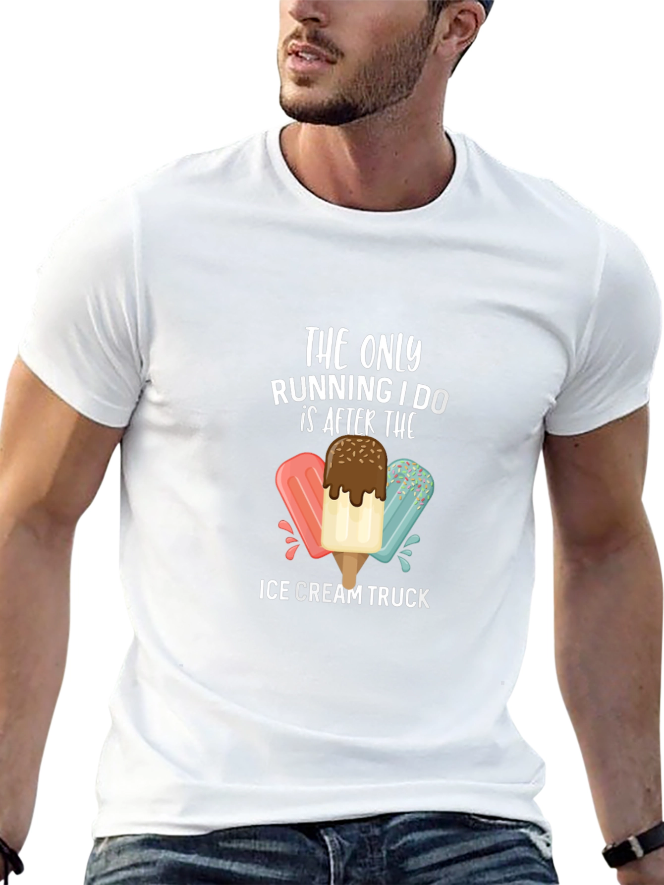 Ice Cream Truck Running T-Shirt