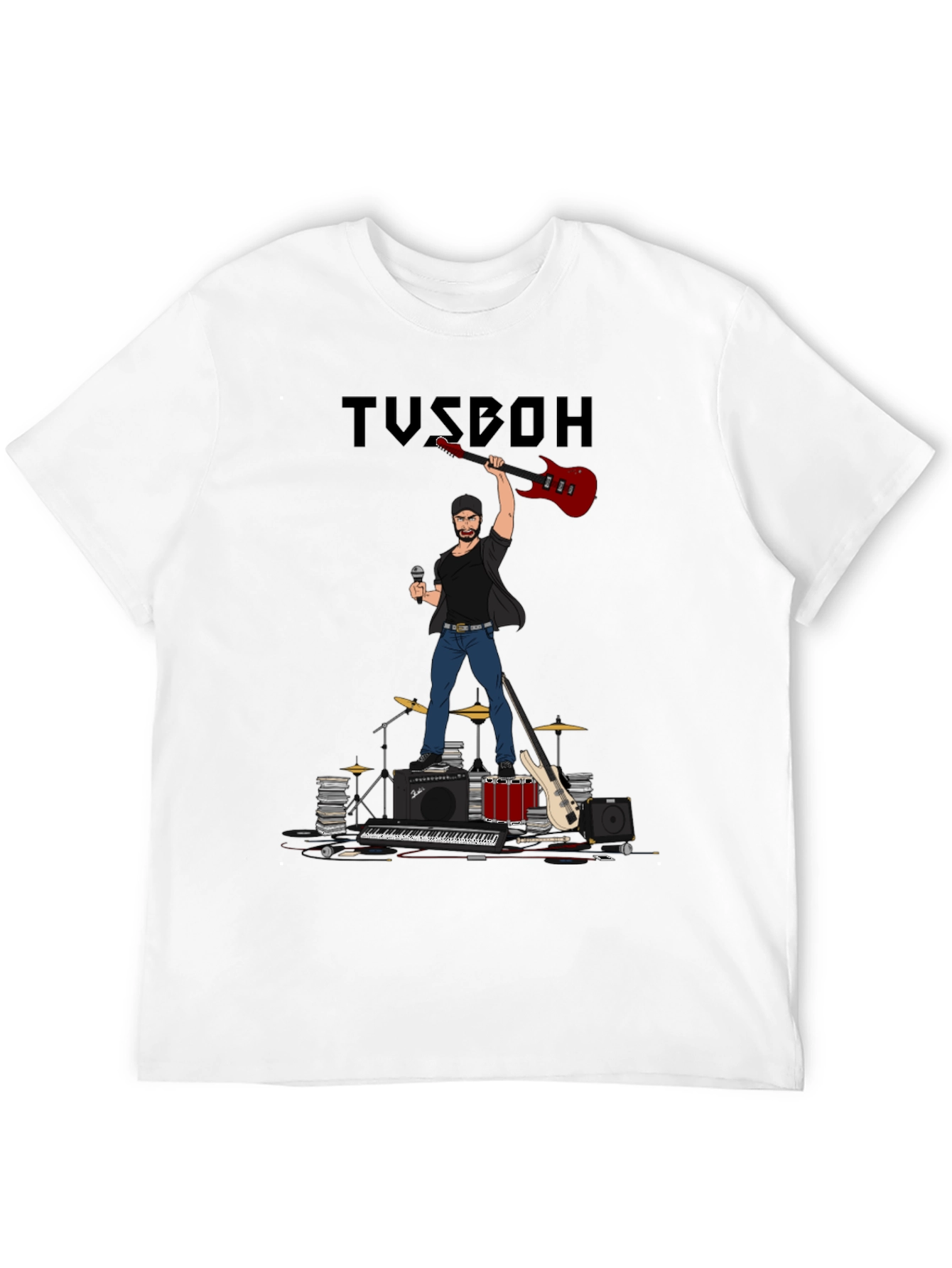 Musician Graphic Tee - Rock Star T-Shirt