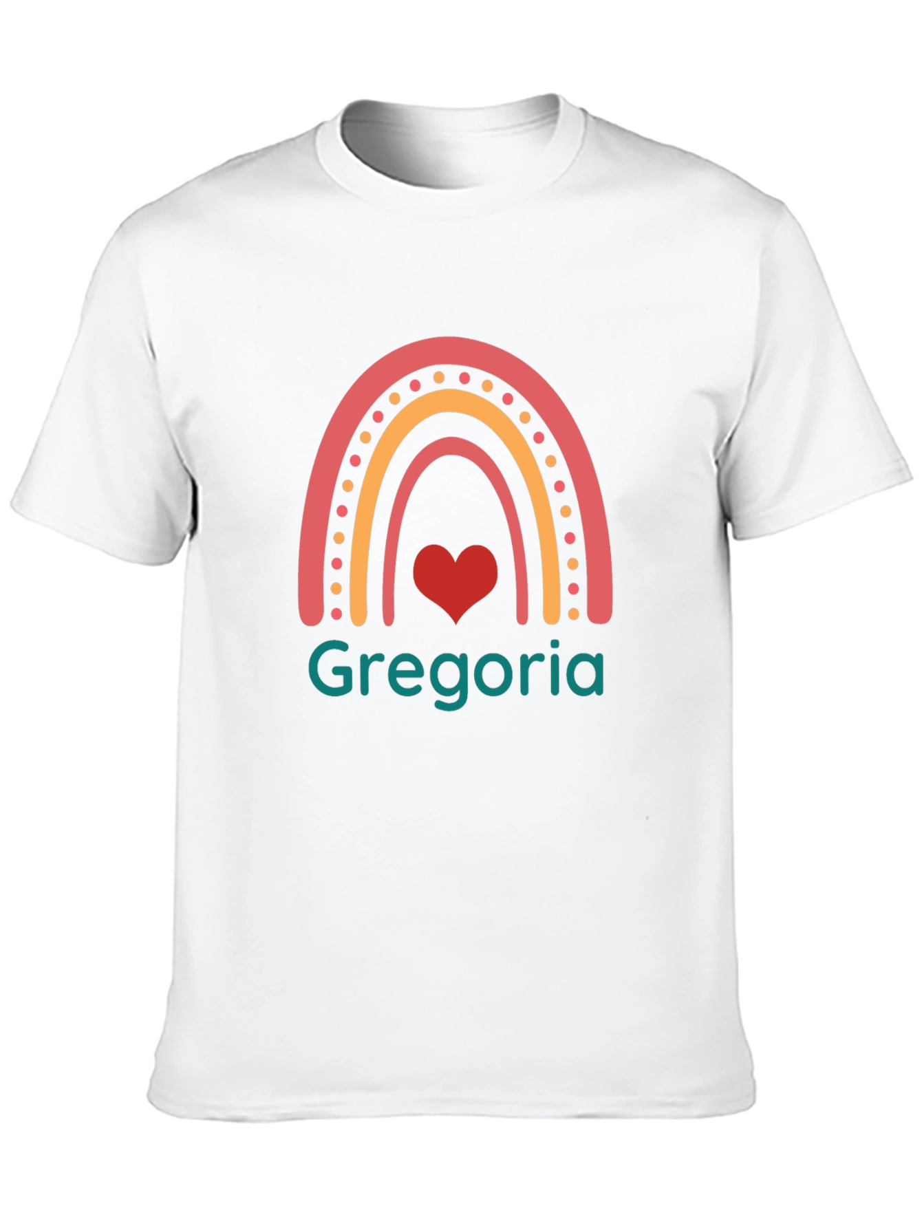 Gregoria Rainbow Heart T-Shirt - Black