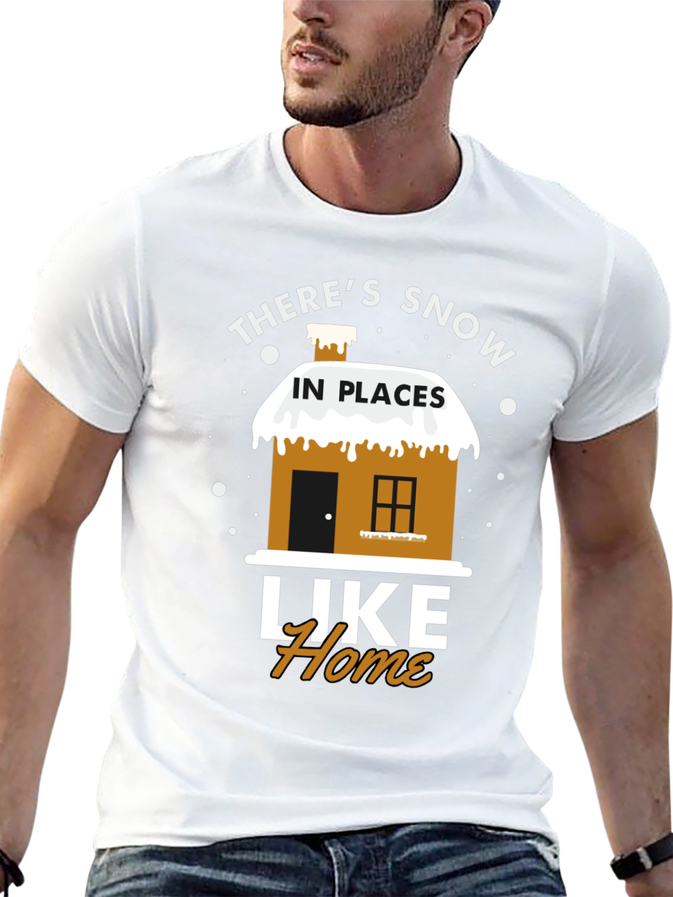 Snow in Places Like Home T-Shirt
