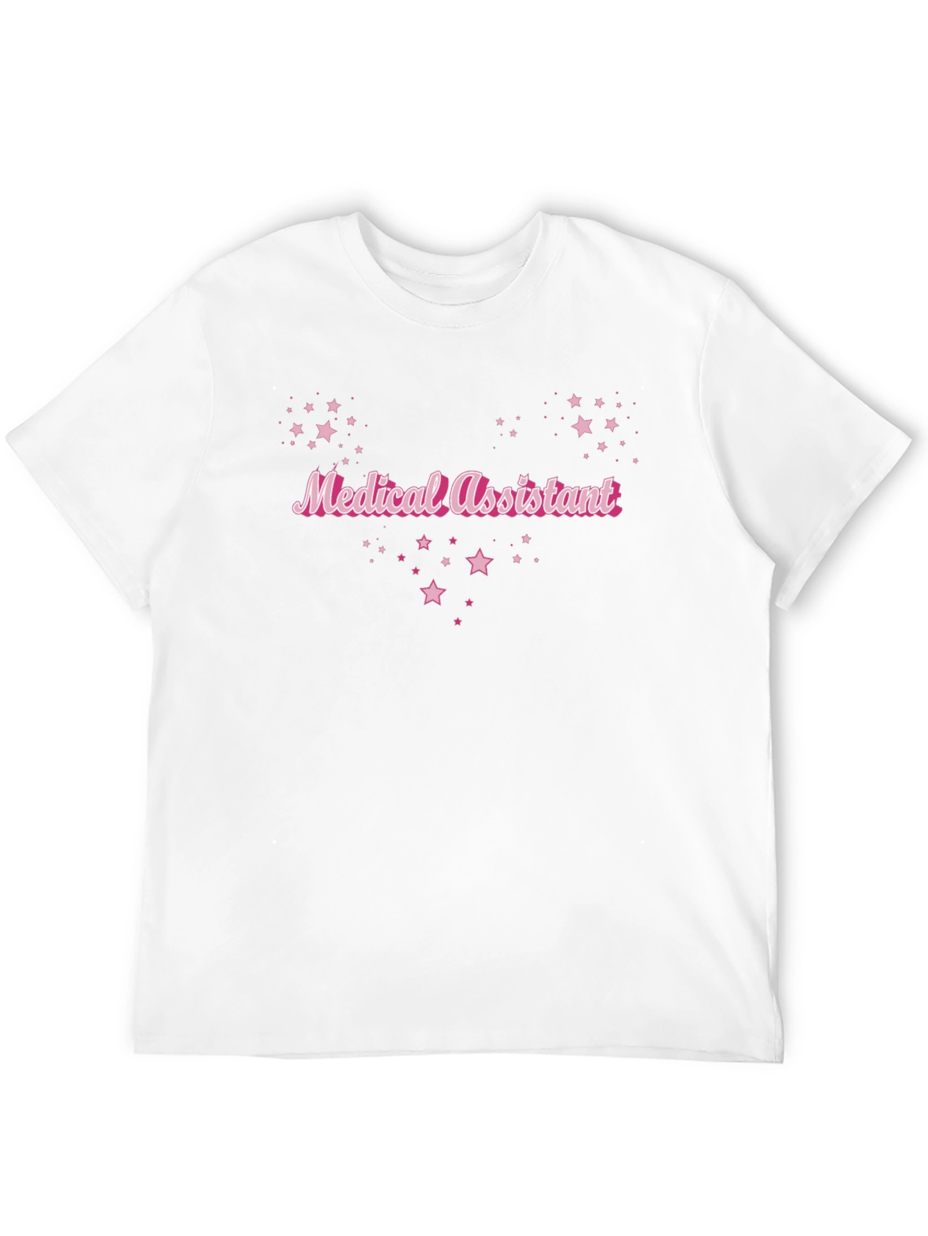 Medical Assistant Star Graphic Black T-Shirt